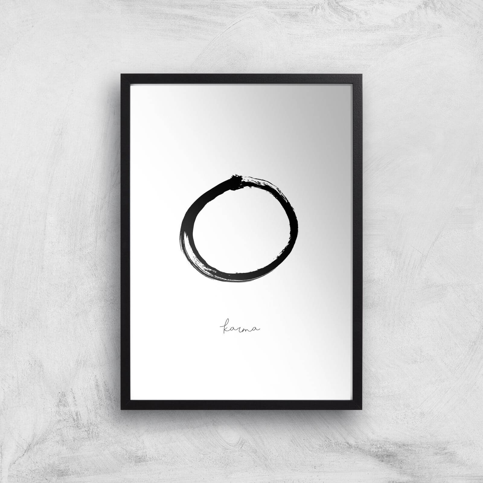 Karma Giclee Art Print - A3 - Black Frame