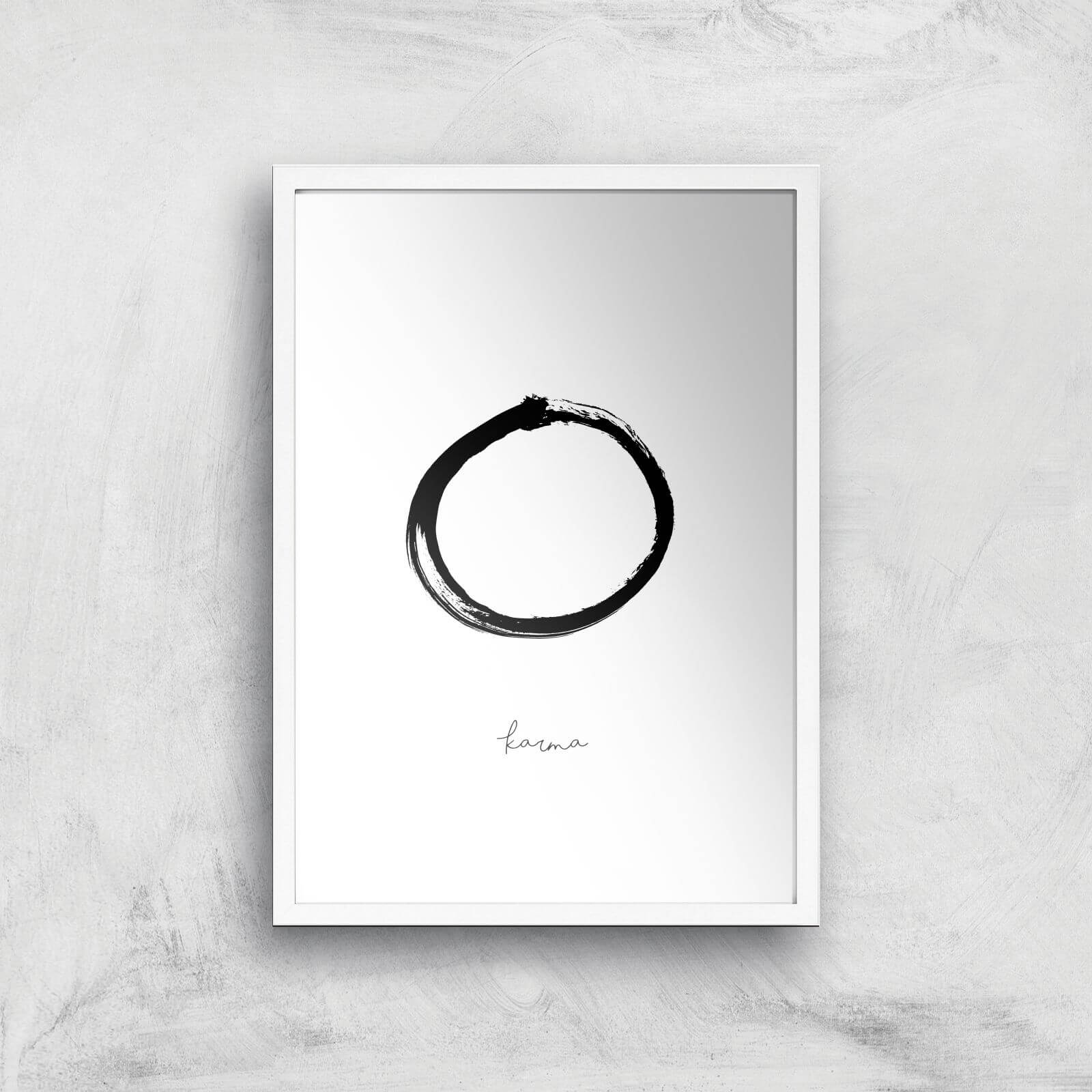Karma Giclee Art Print - A2 - White Frame