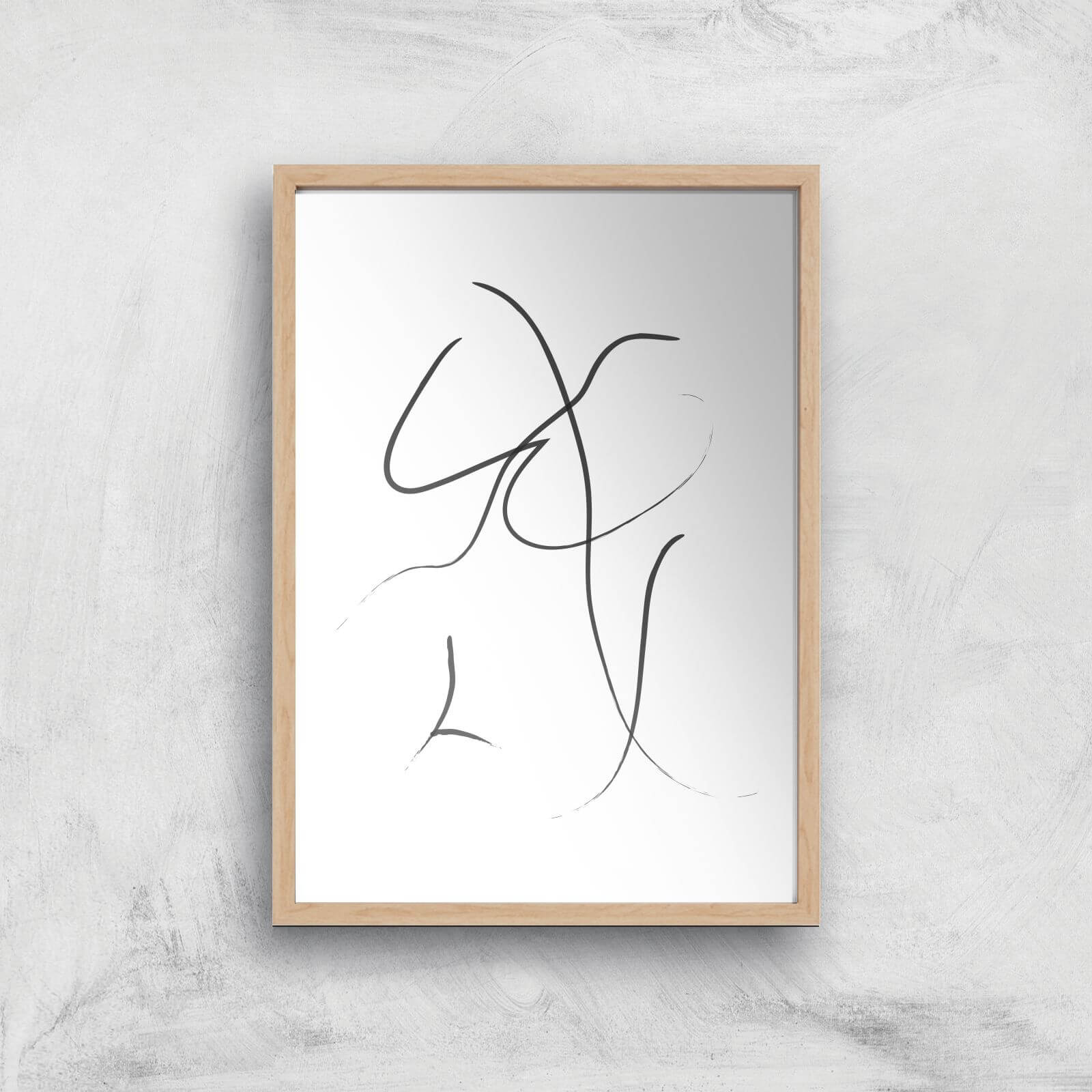 Nude Giclee Art Print - A2 - Wooden Frame