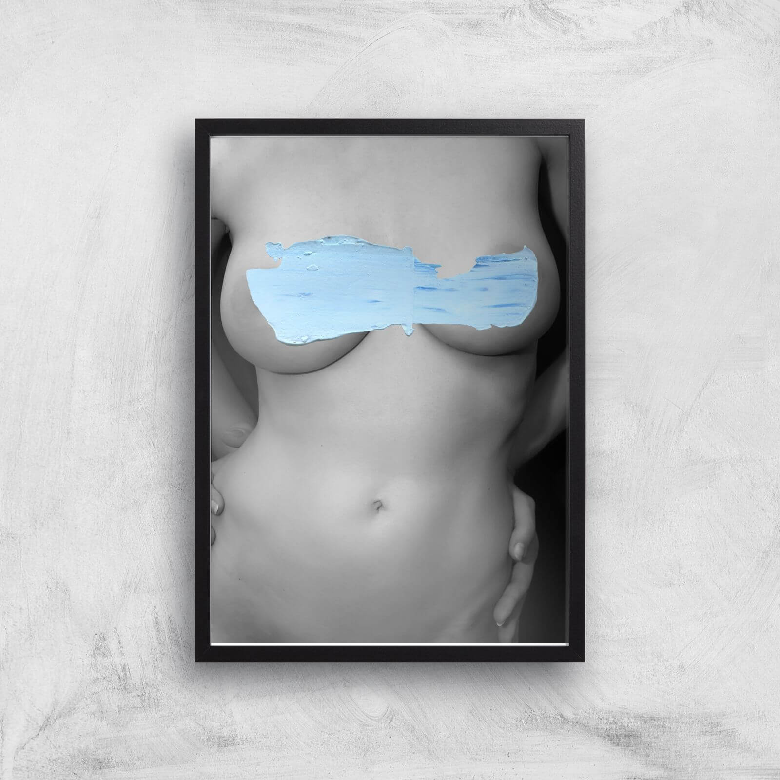 Blue Charm Giclee Art Print - A2 - Black Frame