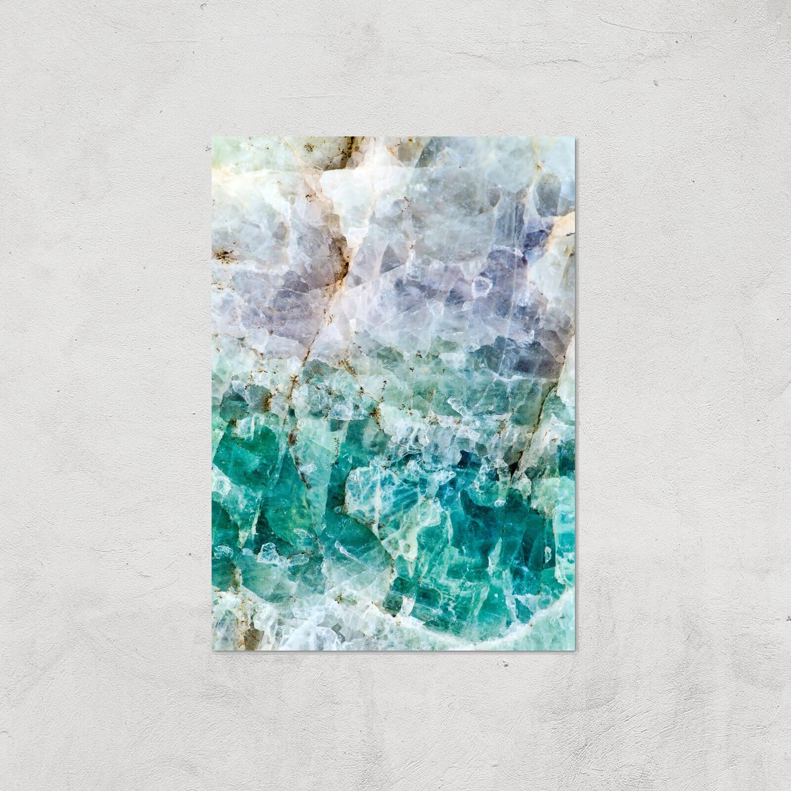 Turquoise Quartz Giclee Art Print - A4 - Print Only