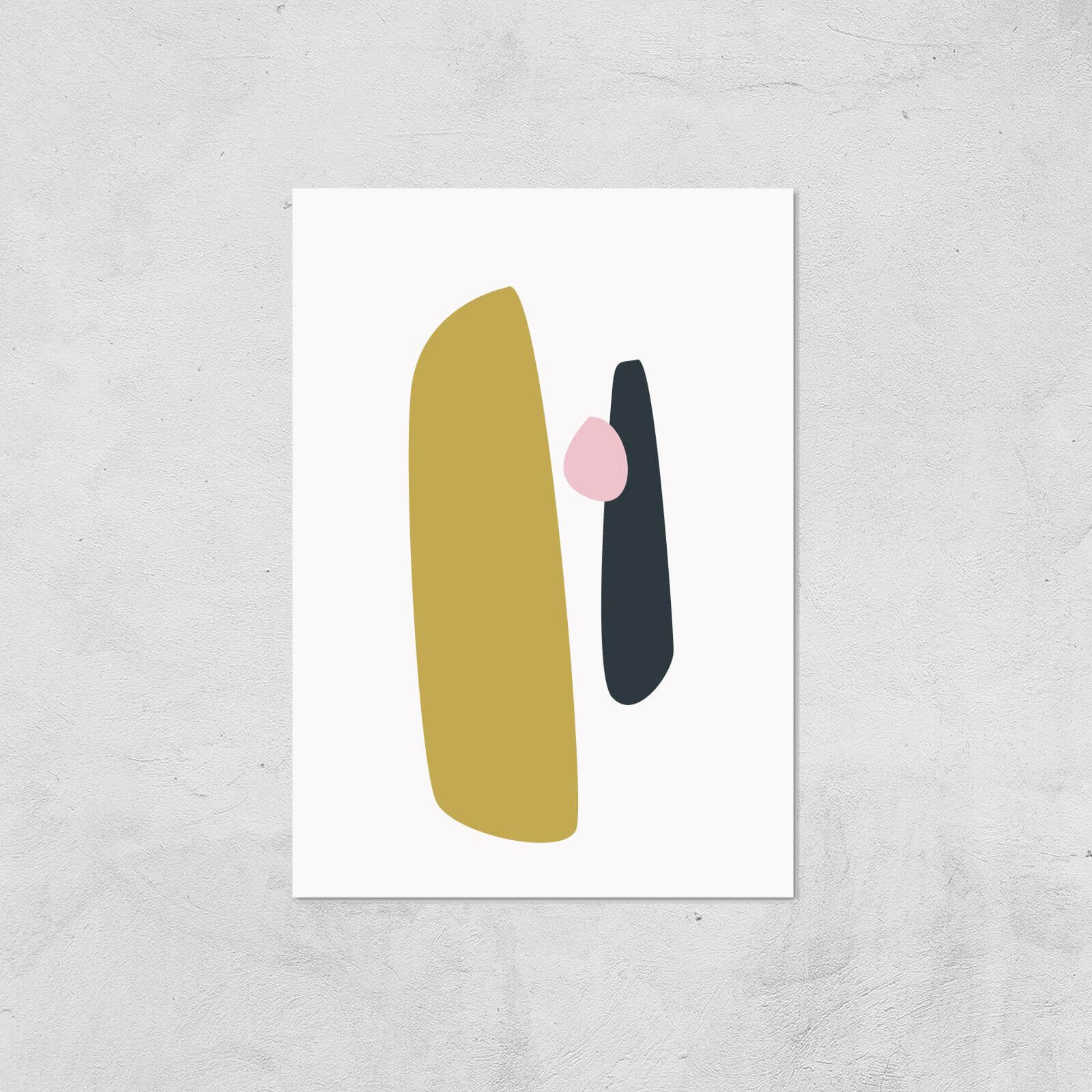 Stockholm Yellow Giclee Art Print - A4 - Print Only