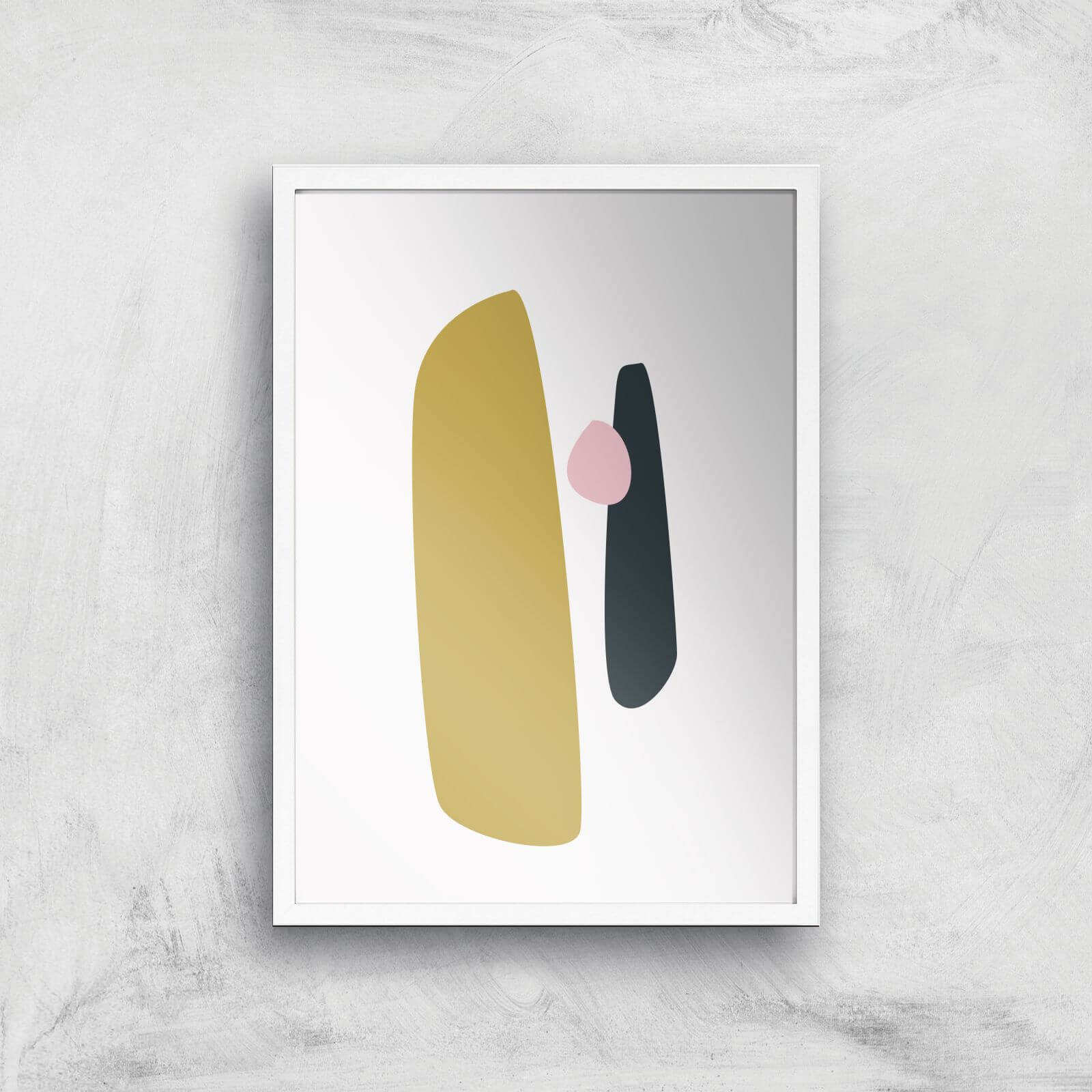 Stockholm Yellow Giclee Art Print - A2 - White Frame