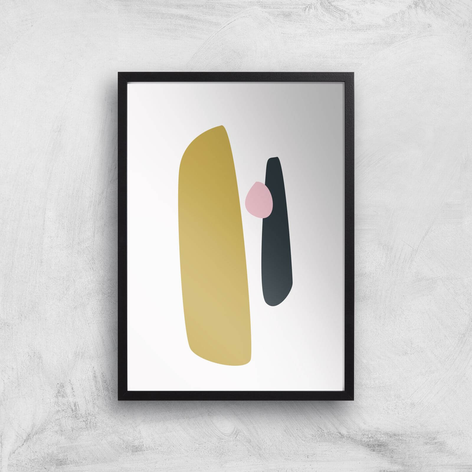Stockholm Yellow Giclee Art Print - A2 - Black Frame