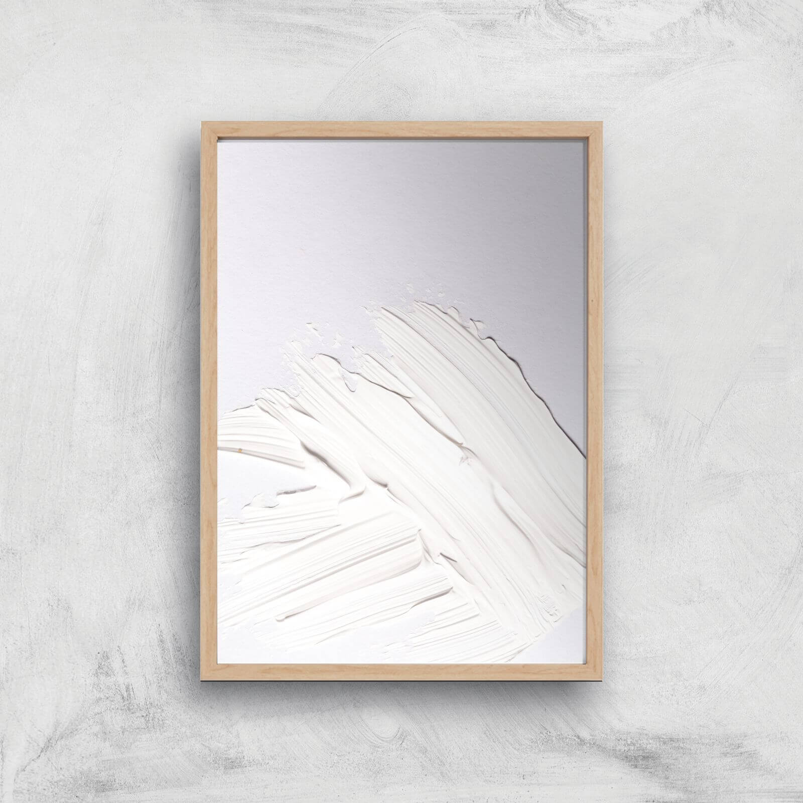 Minimal White Giclee Art Print - A3 - Wooden Frame
