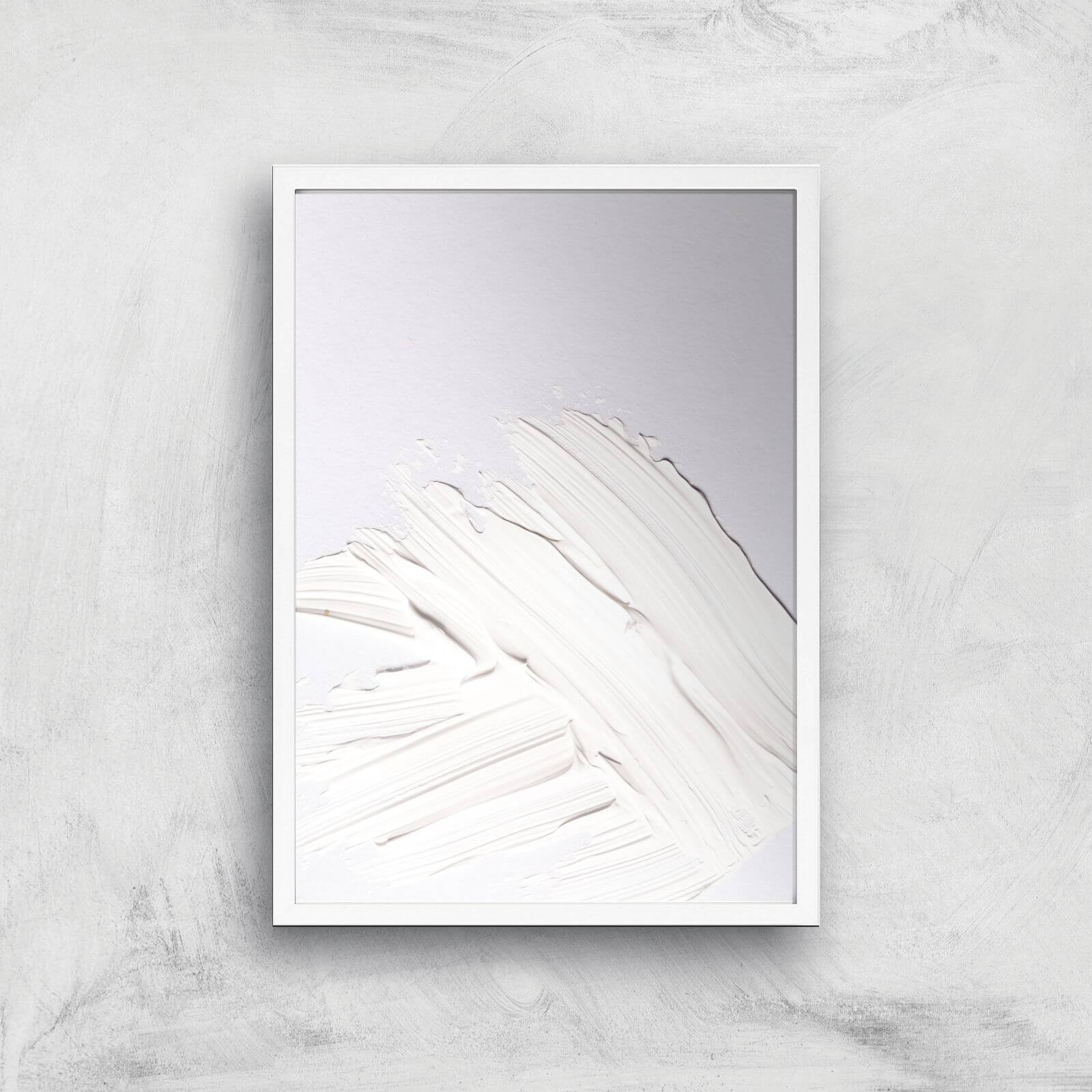 Minimal White Giclee Art Print - A3 - White Frame