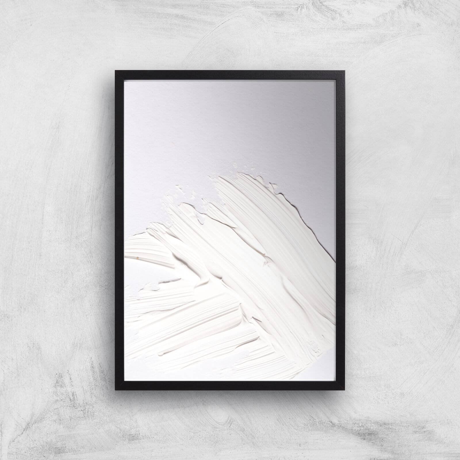Minimal White Giclee Art Print - A3 - Black Frame