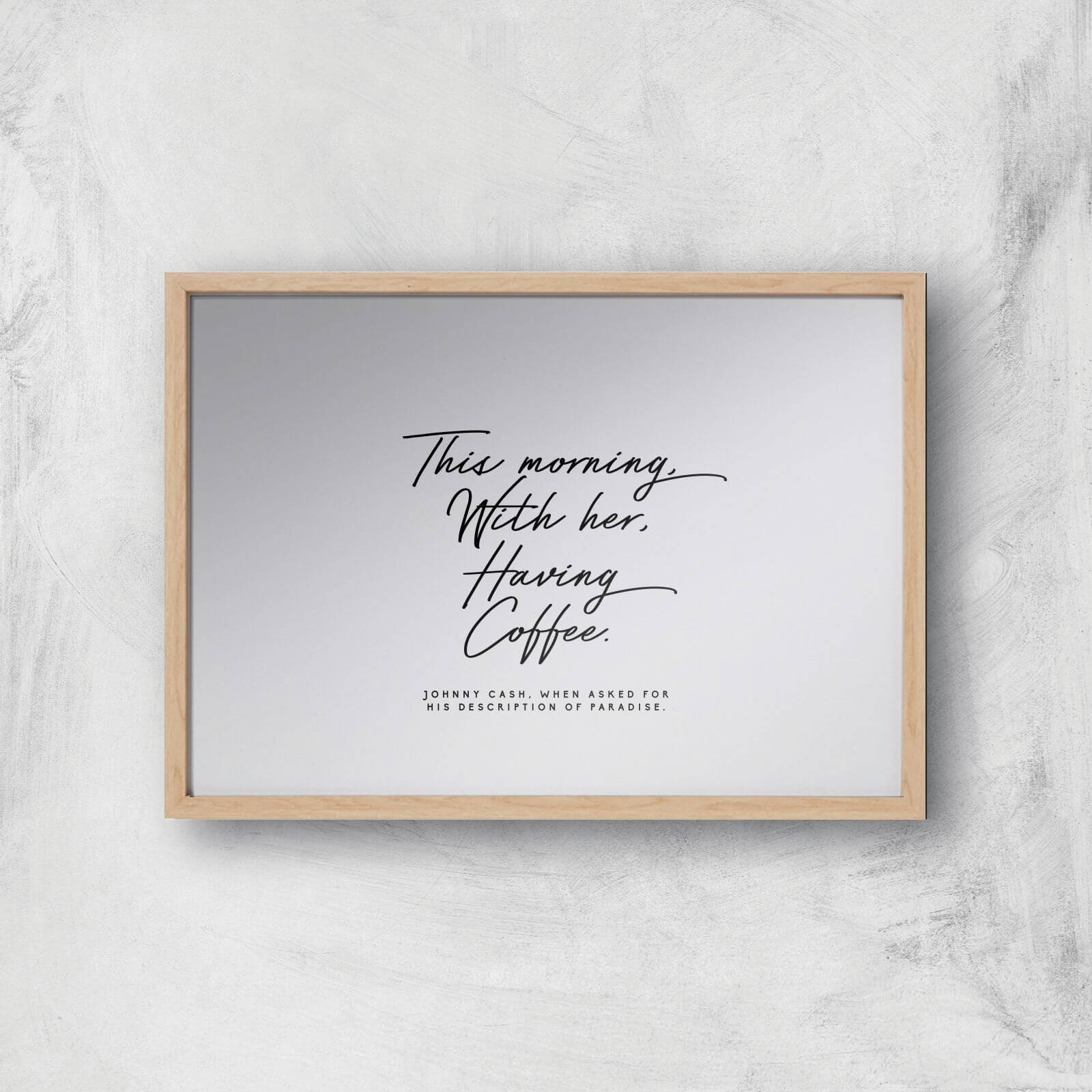 This Morning With Her Giclee Art Print - A2 - Wooden Frame