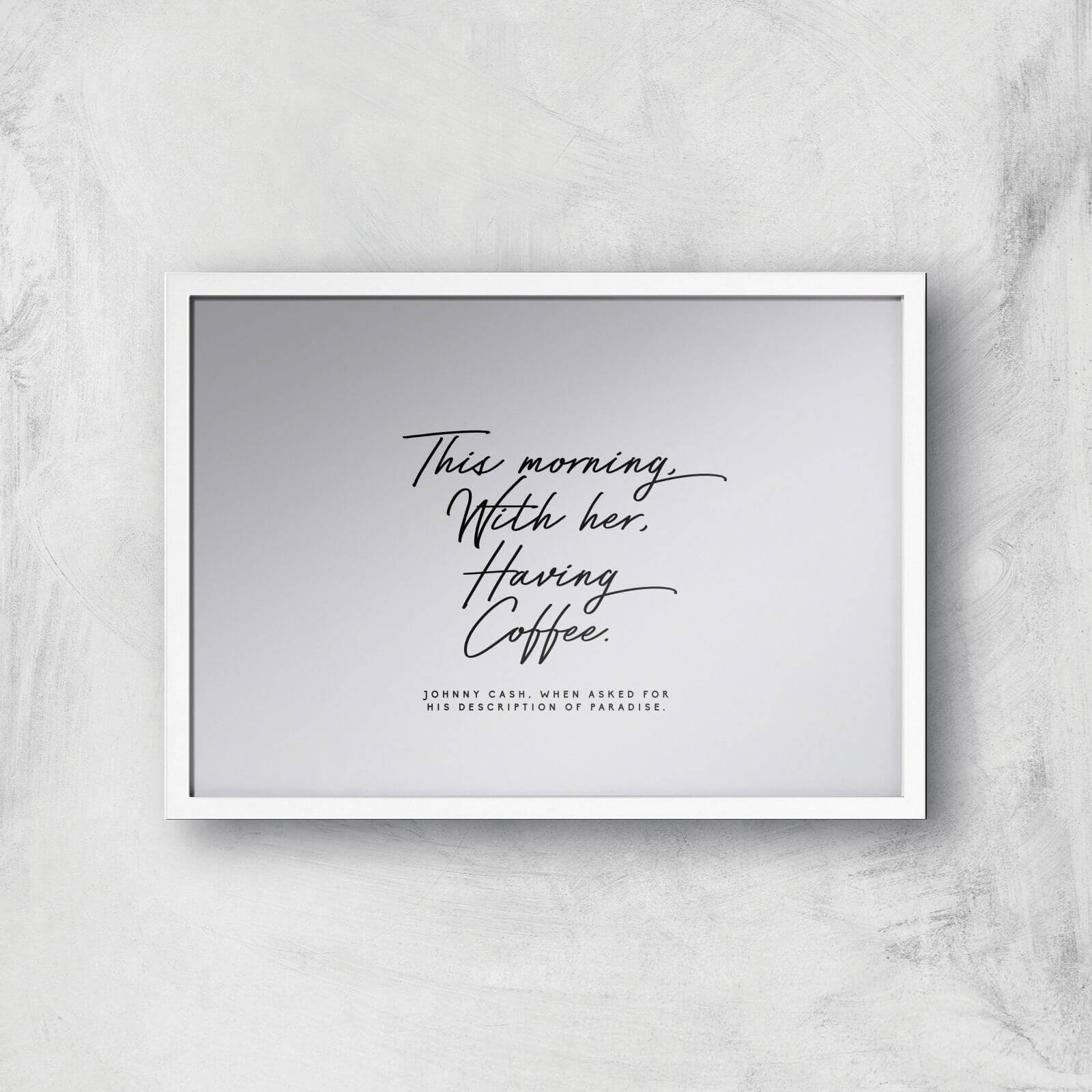 This Morning With Her Giclee Art Print - A2 - White Frame