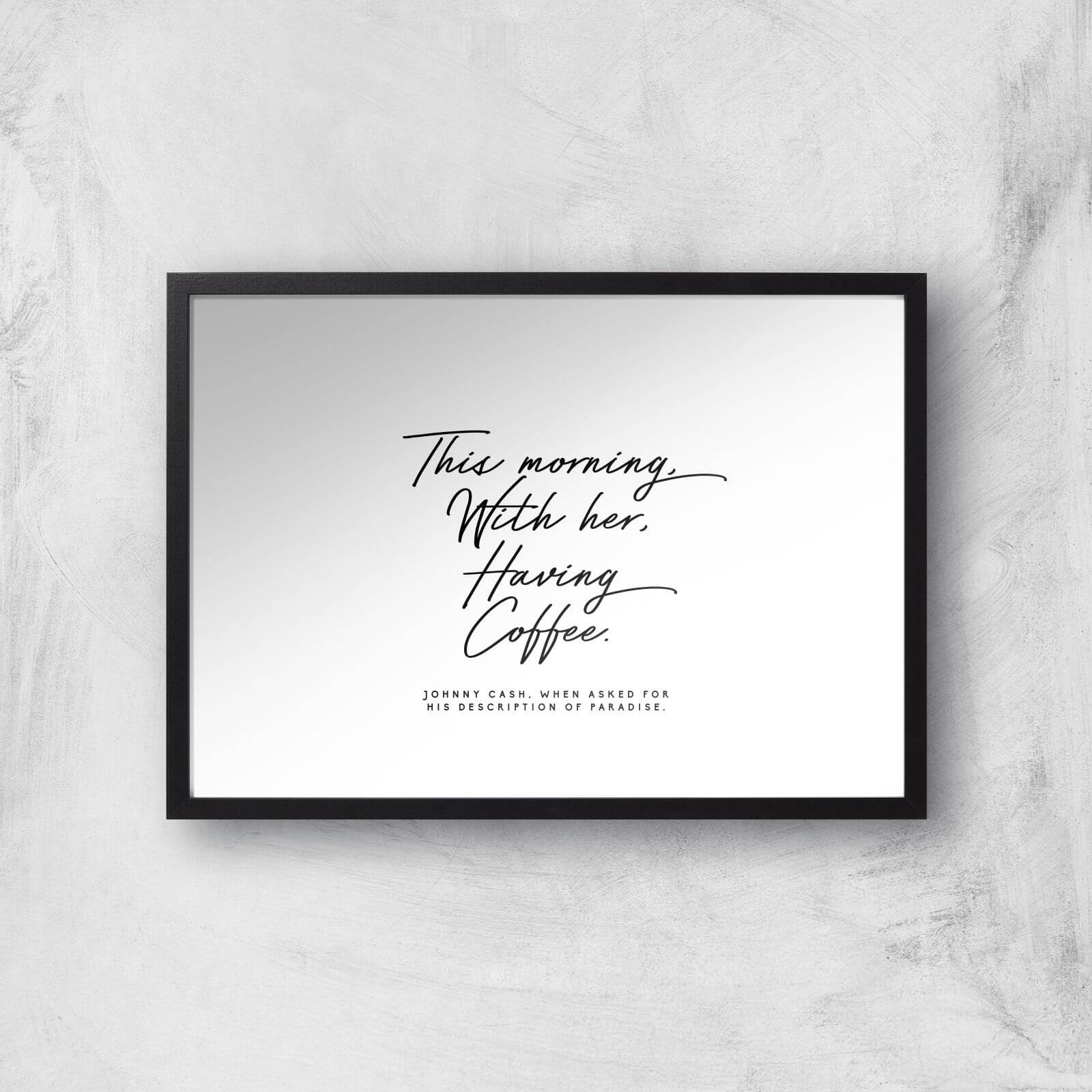 This Morning With Her Giclee Art Print - A2 - Black Frame