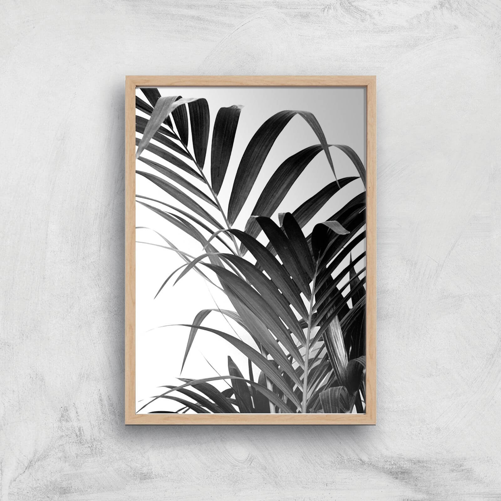 Palm Life Giclee Art Print - A4 - Wooden Frame