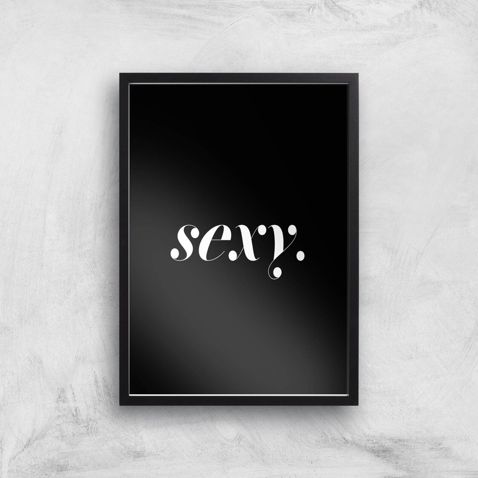 Dark Sexy Giclee Art Print - A2 - Black Frame