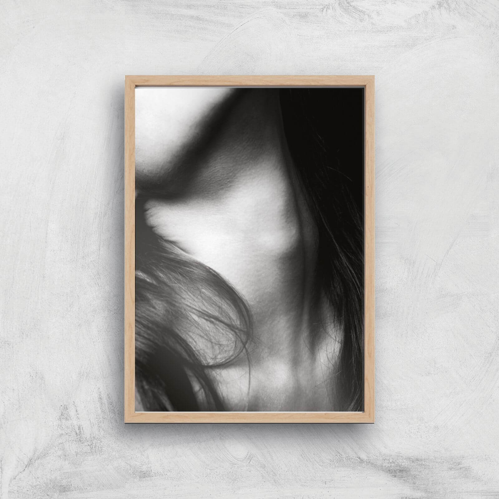 Necking Giclee Art Print - A4 - Wooden Frame