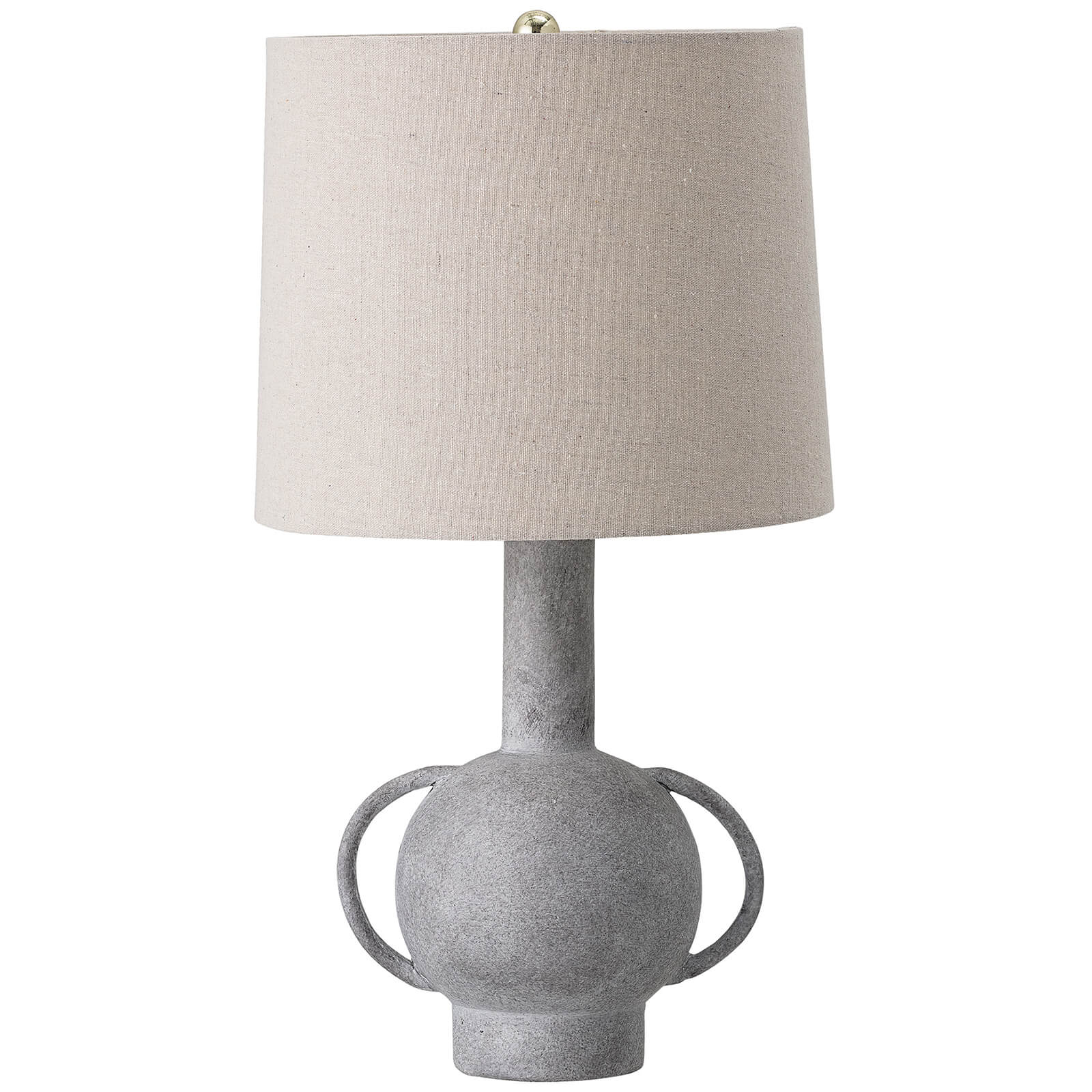 Bloomingville - Lampe de Table à Poignée en Terre Cuite - Gris