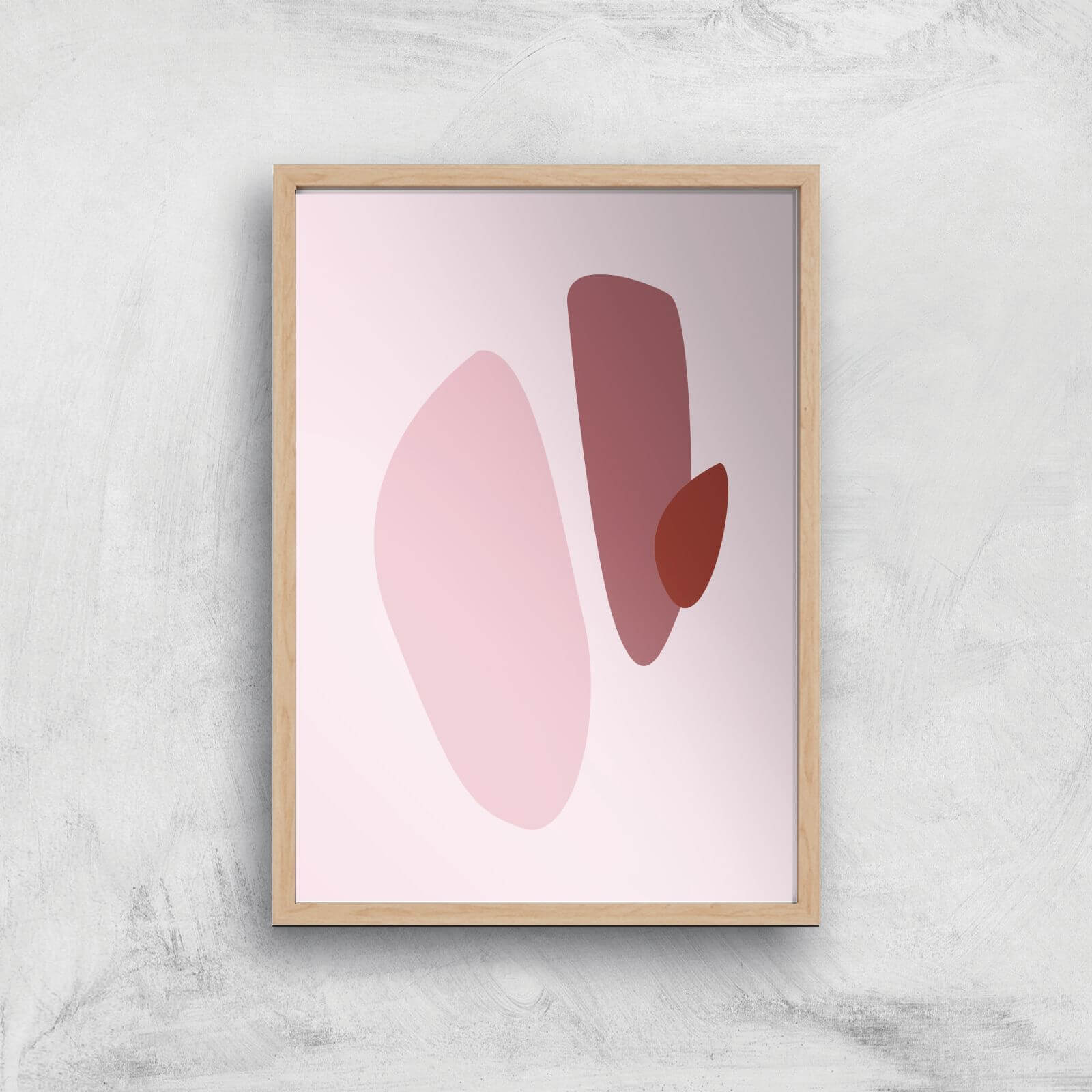 Stockholm Pink Giclee Art Print - A3 - Wooden Frame