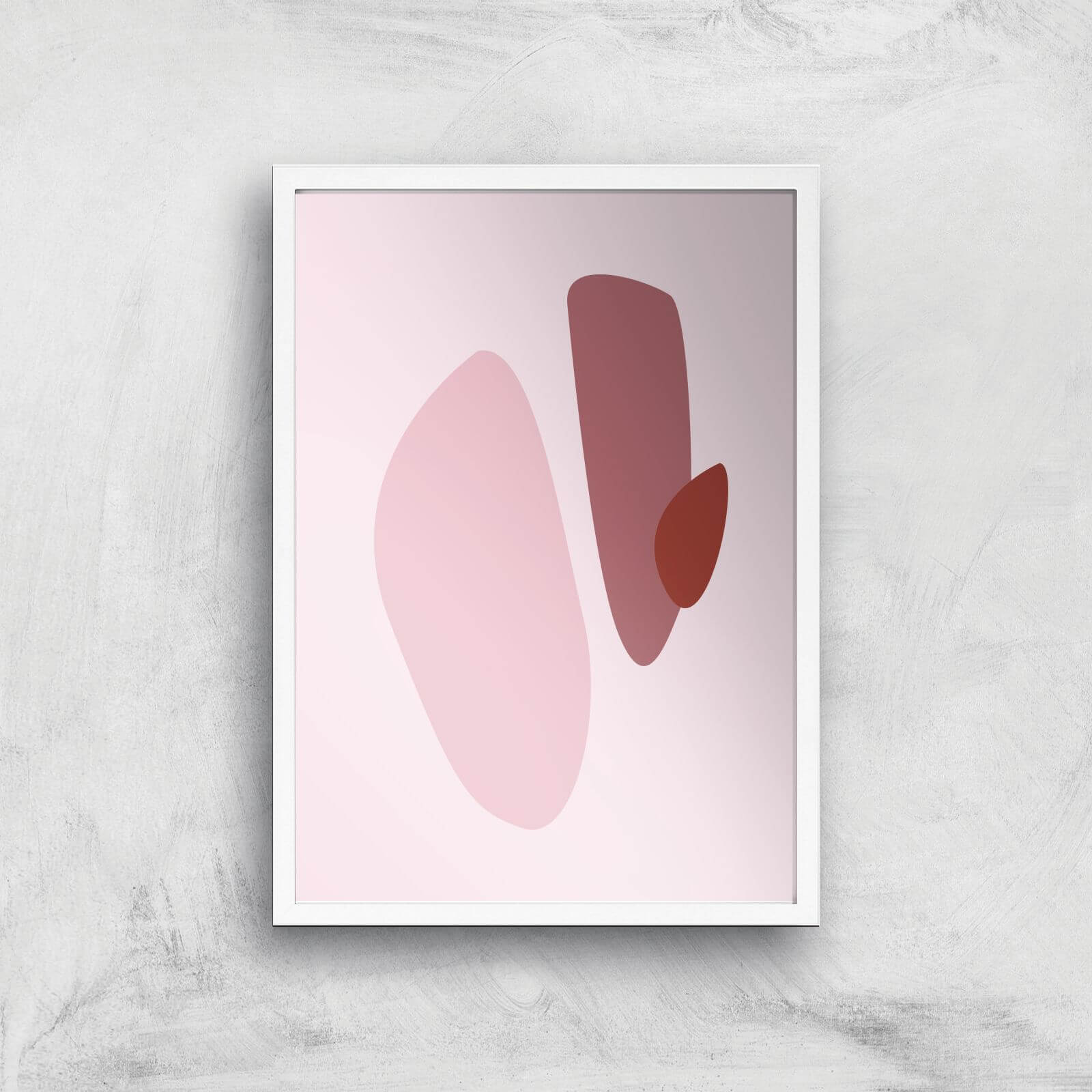 Stockholm Pink Giclee Art Print - A2 - White Frame