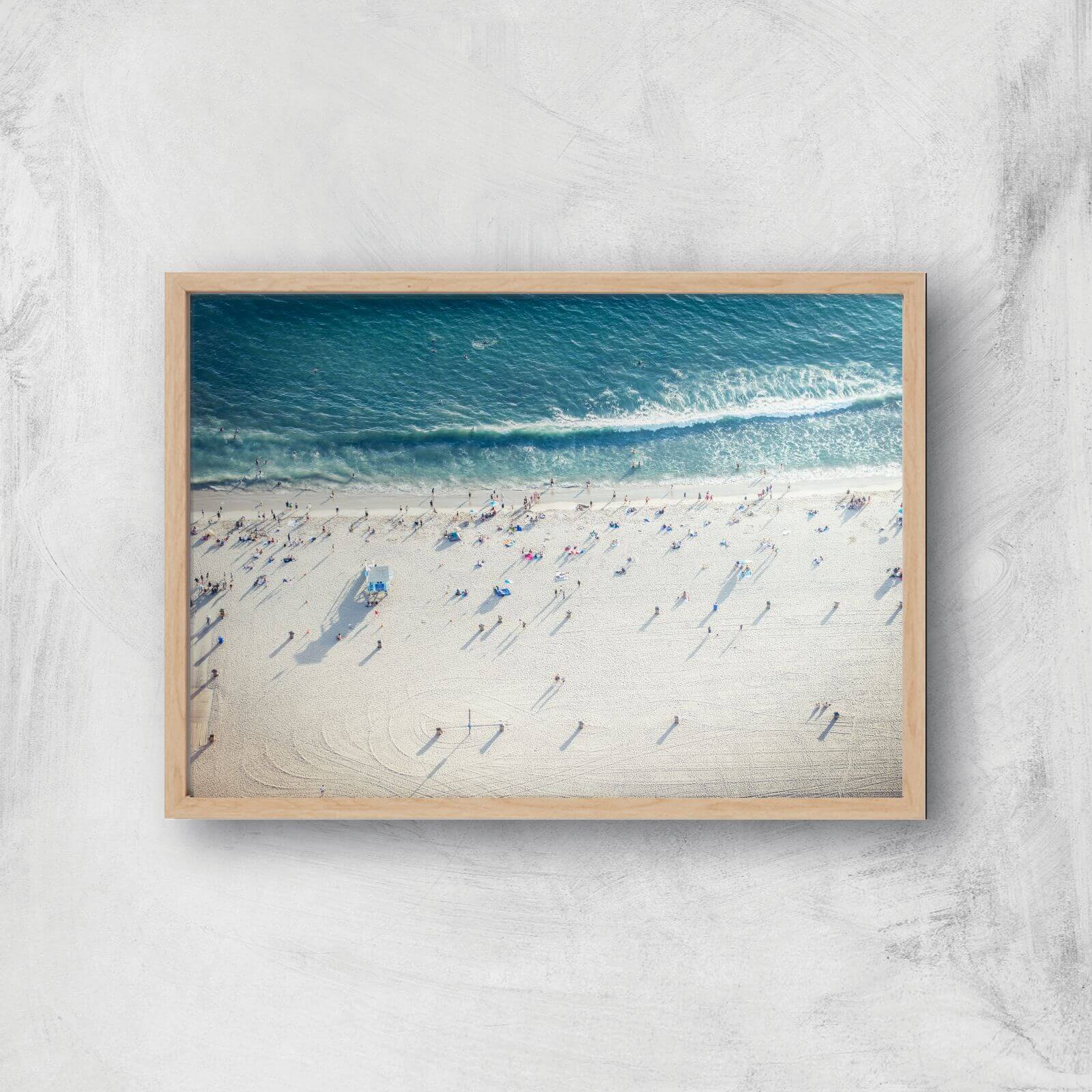 Salty Air Giclee Art Print - A4 - Wooden Frame