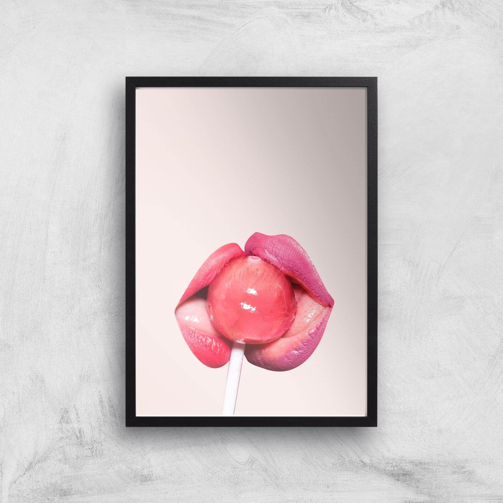 Lollipop Giclee Art Print - A3 - Black Frame