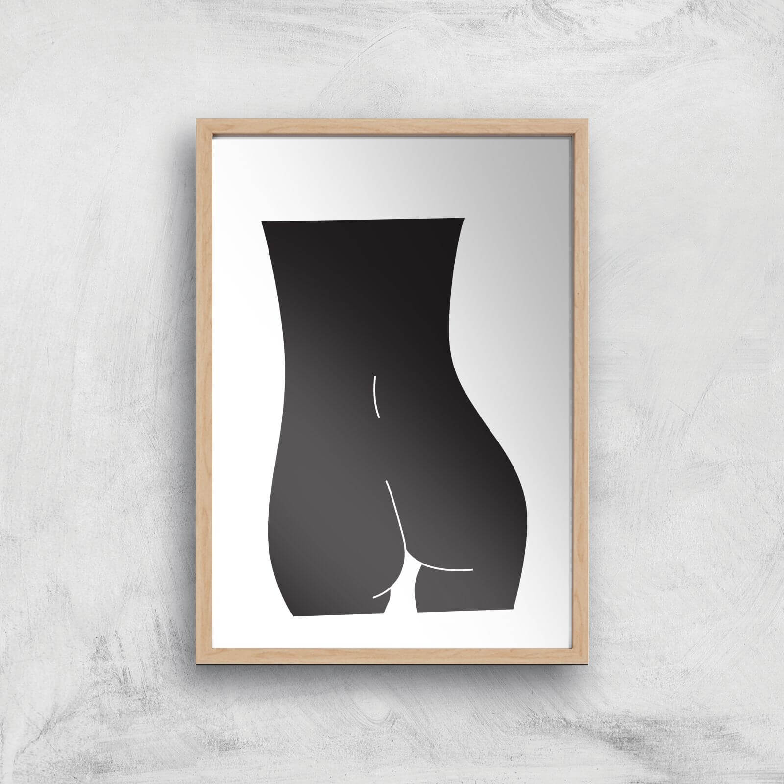 Dark Derriere Giclee Art Print - A3 - Wooden Frame