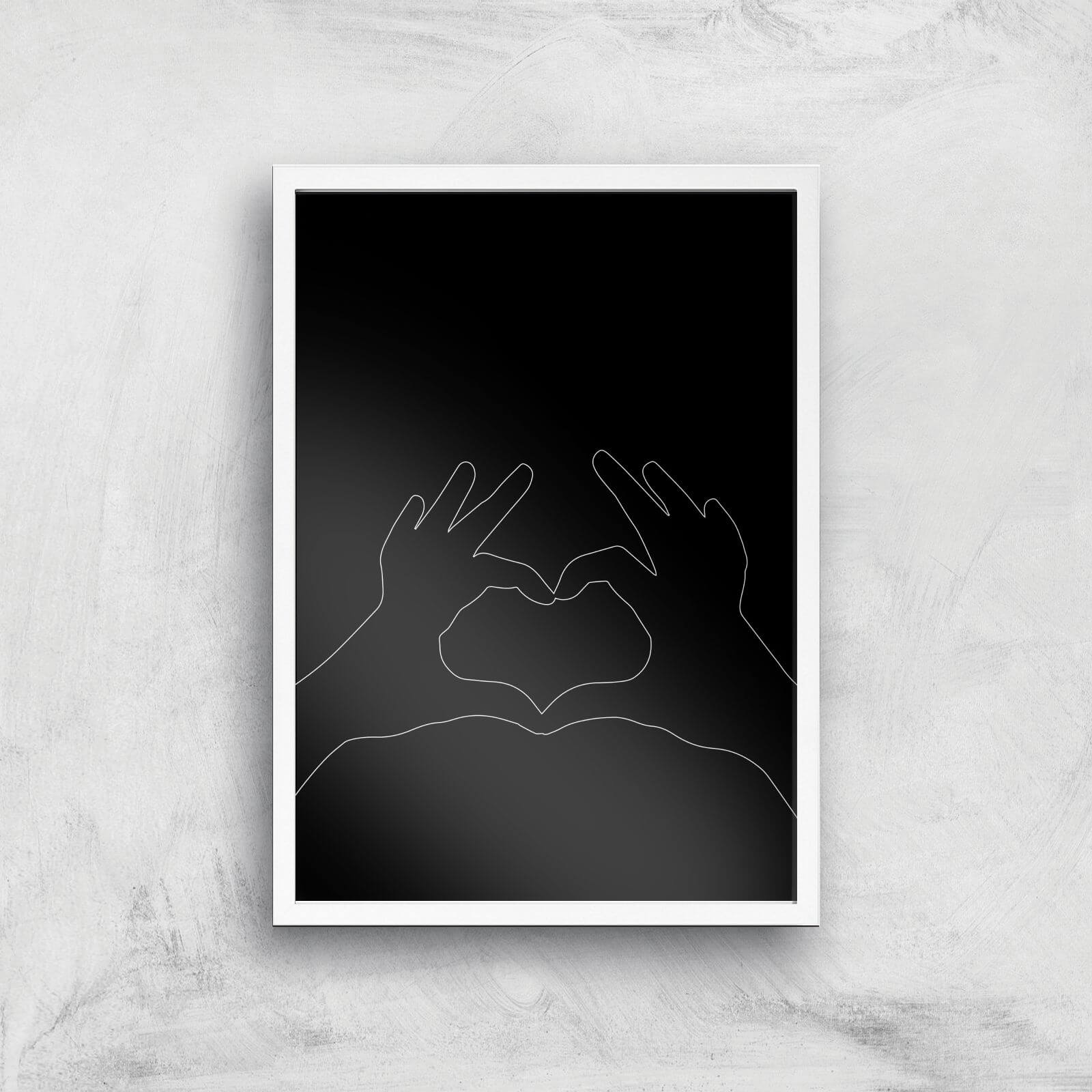 Crazy Giclee Art Print - A3 - White Frame