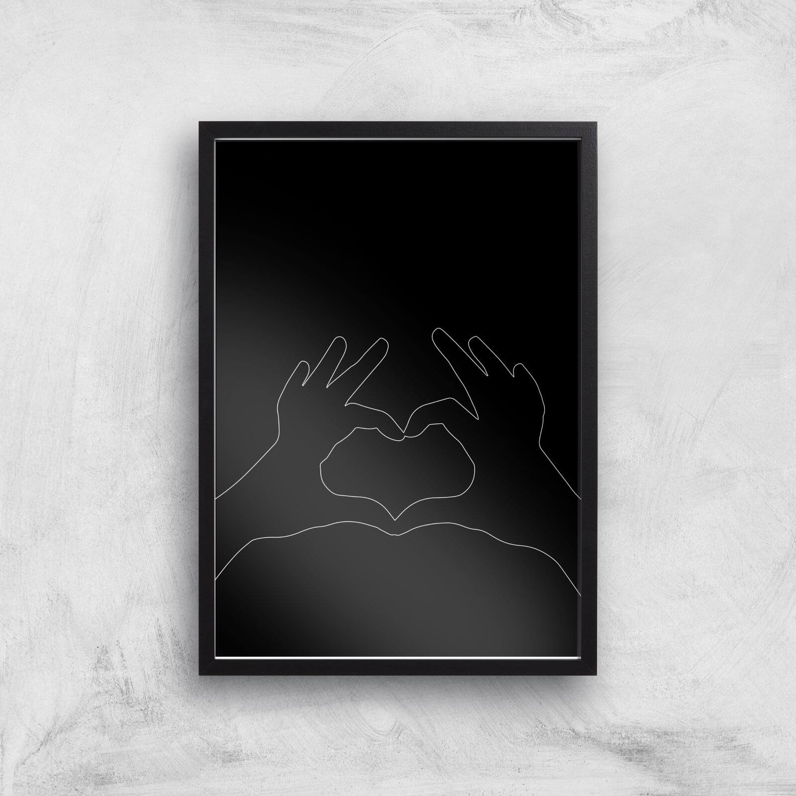 Crazy Giclee Art Print - A3 - Black Frame