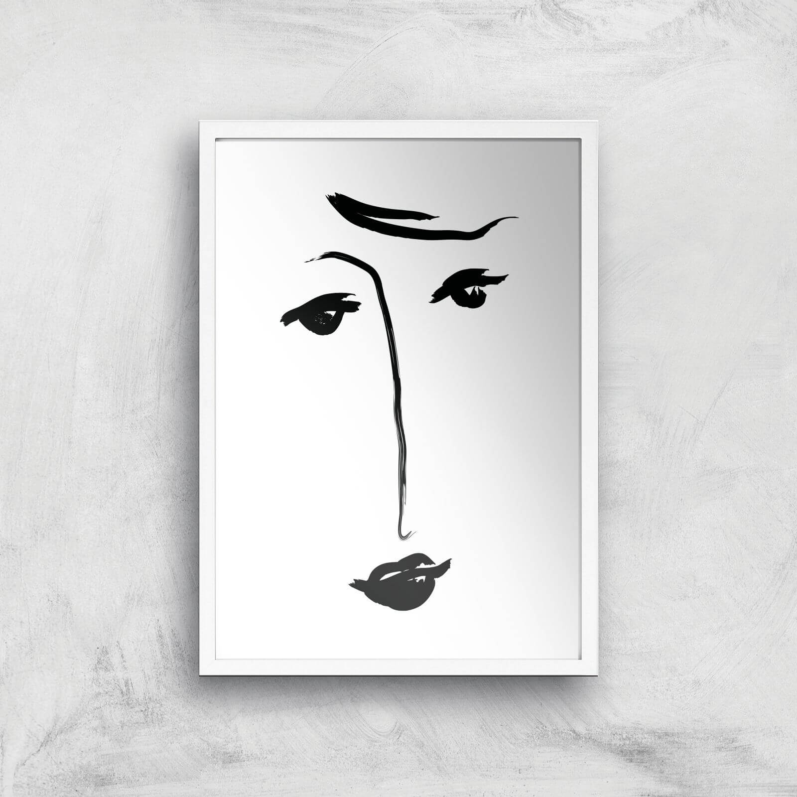 Why The Long Face Giclee Art Print - A3 - White Frame