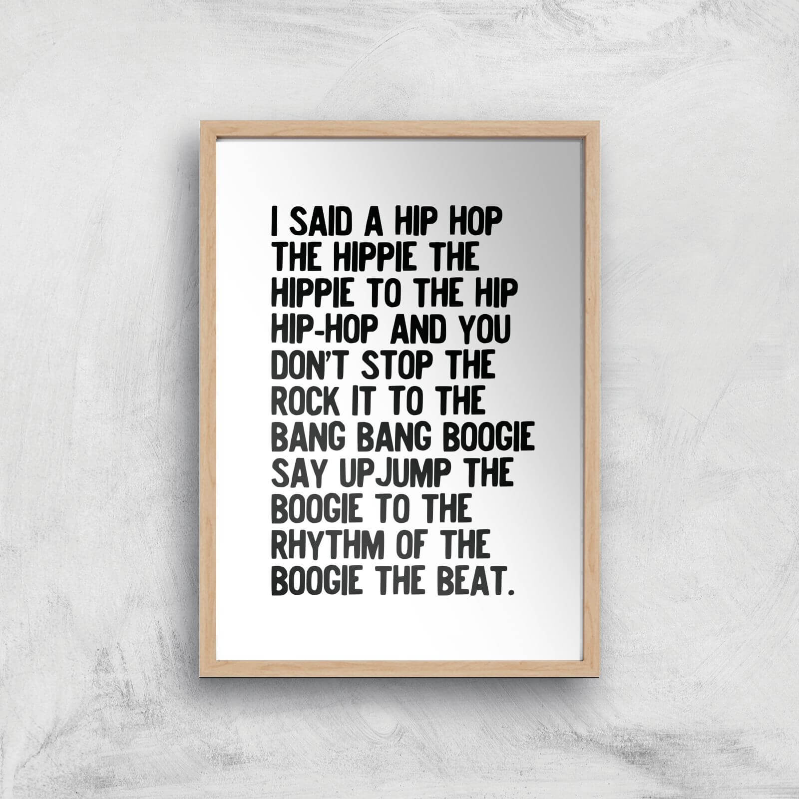 Rappers Delight Giclee Art Print - A4 - Wooden Frame