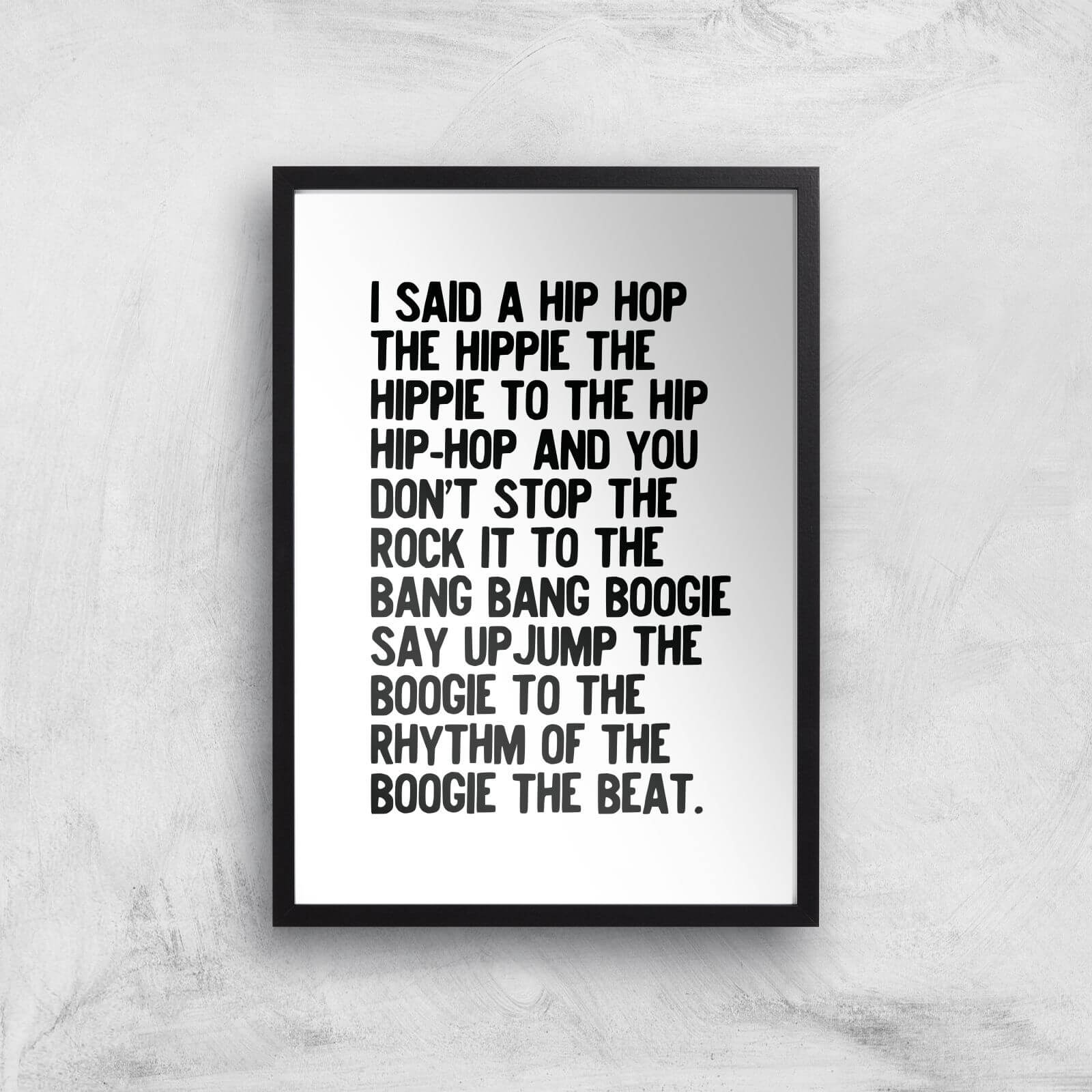 Rappers Delight Giclee Art Print - A3 - Black Frame