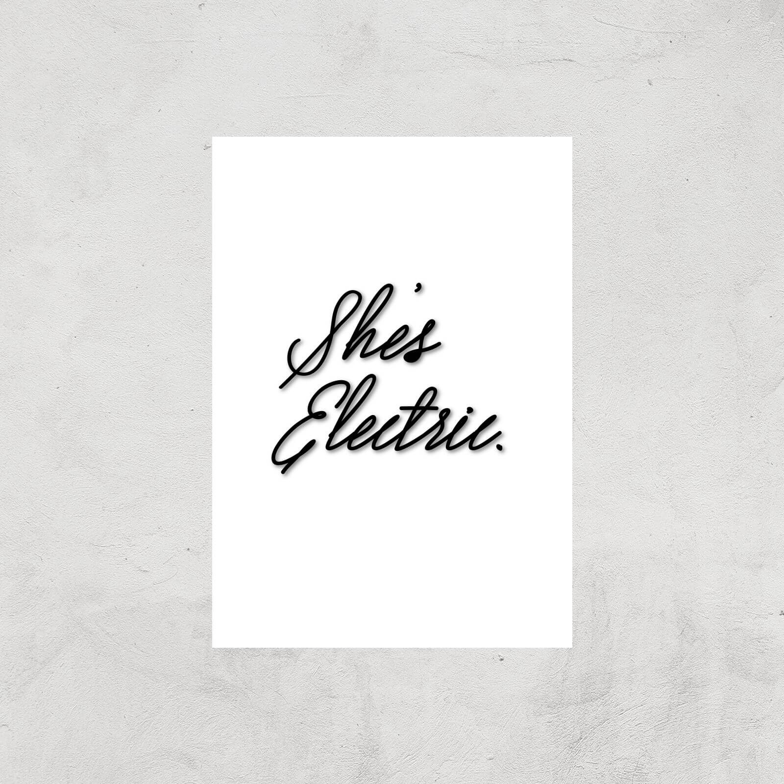 She's Electric Giclee Art Print - A4 - Print Only