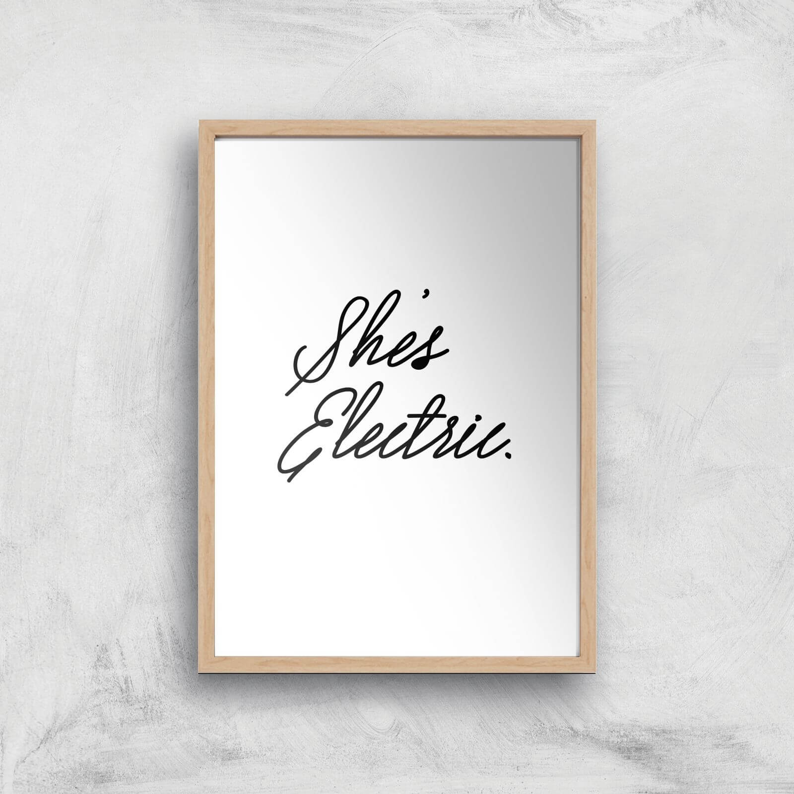 She's Electric Giclee Art Print - A3 - Wooden Frame
