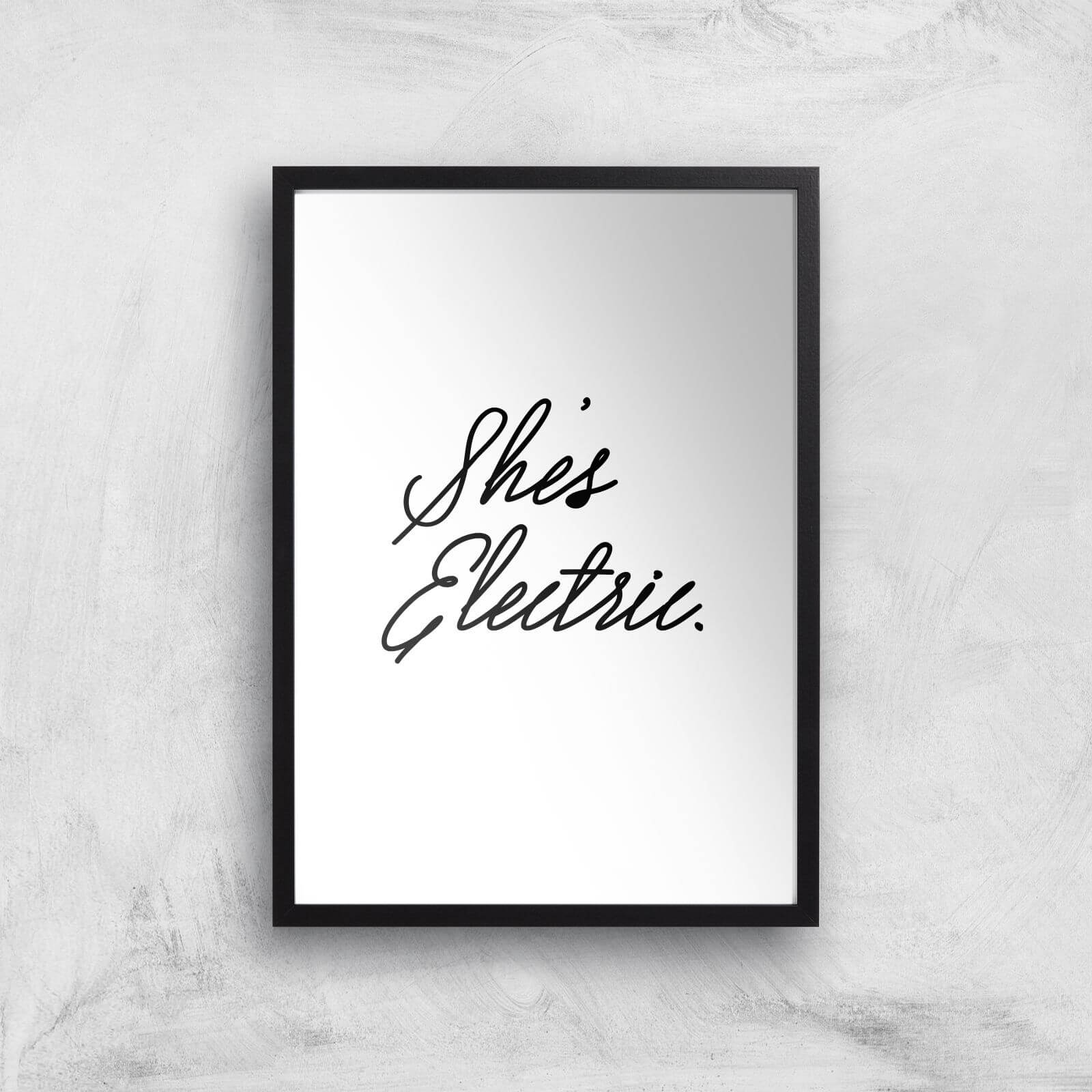 She's Electric Giclee Art Print - A2 - Black Frame