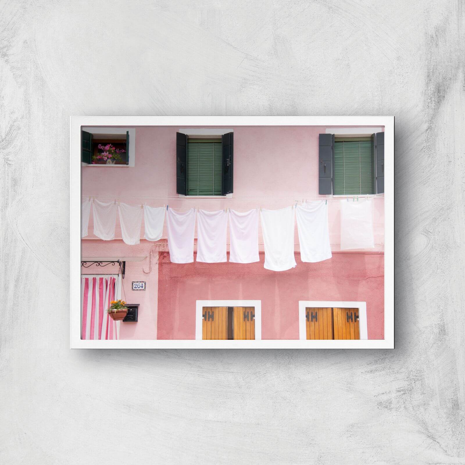 Dirty Laundry Giclee Art Print - A2 - White Frame