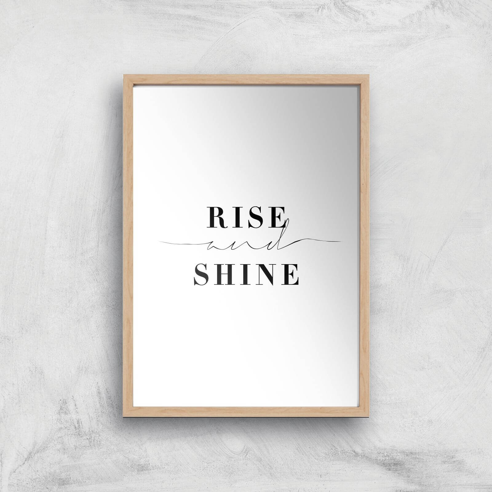 Rise And Shine Giclee Art Print - A4 - Wooden Frame