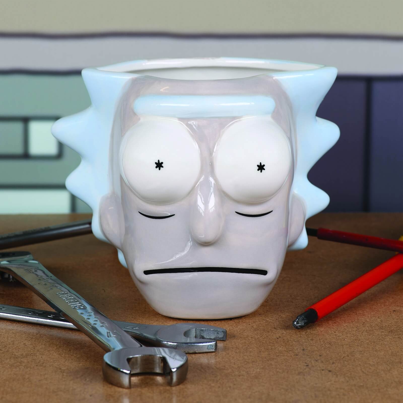 Rick and Morty Rick's Head 3D Sculpted Mug