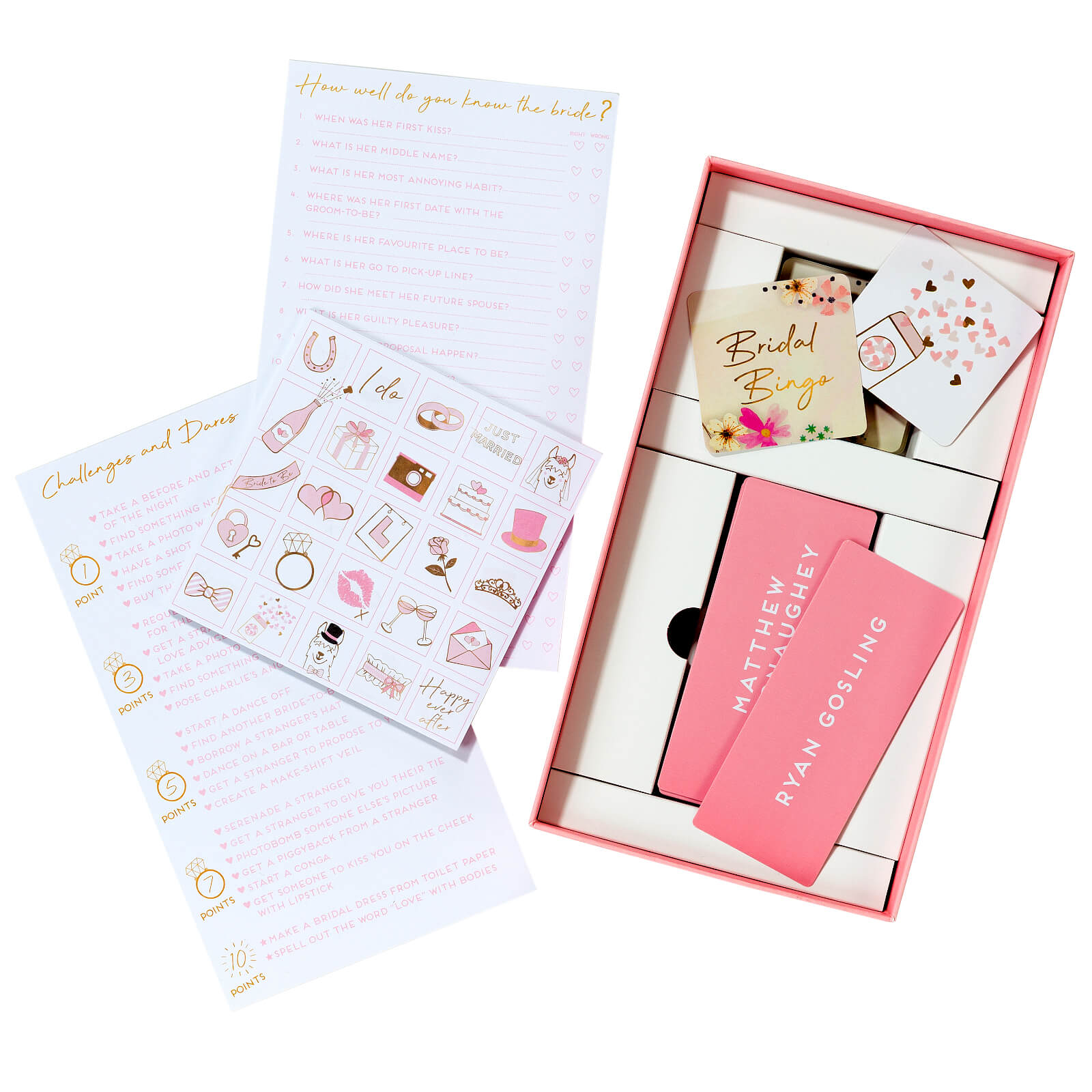 Bridal Party Games - Set of 4 Games