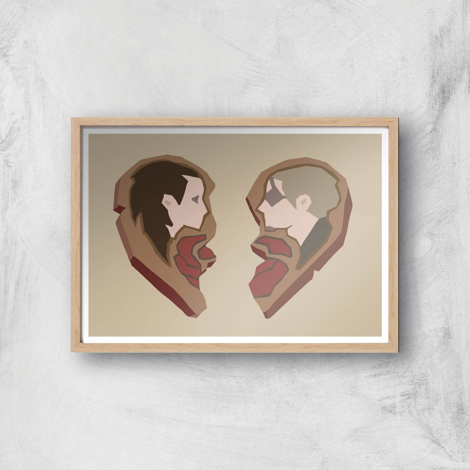

Sea Of Thieves Valentines Heart Art Print Giclee Art Print - A2 - Wooden Frame