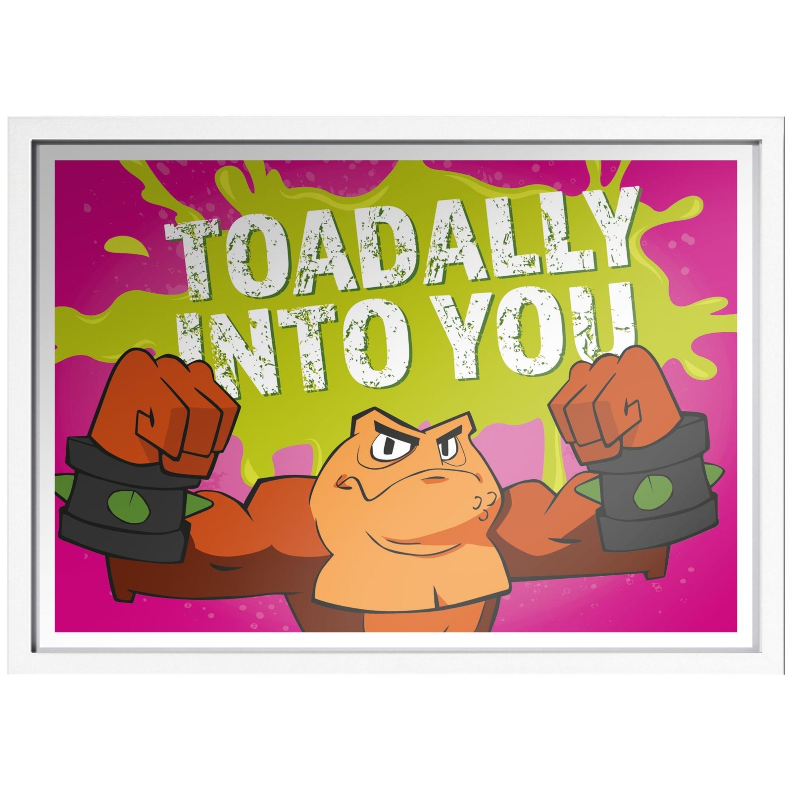 Battletoads Toadally Into You Art Print Giclee Art Print - A4 - White Frame