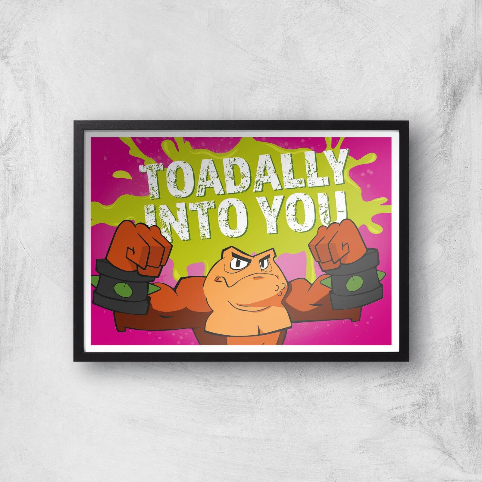 

Battletoads Toadally Into You Art Print Giclee Art Print - A3 - Black Frame