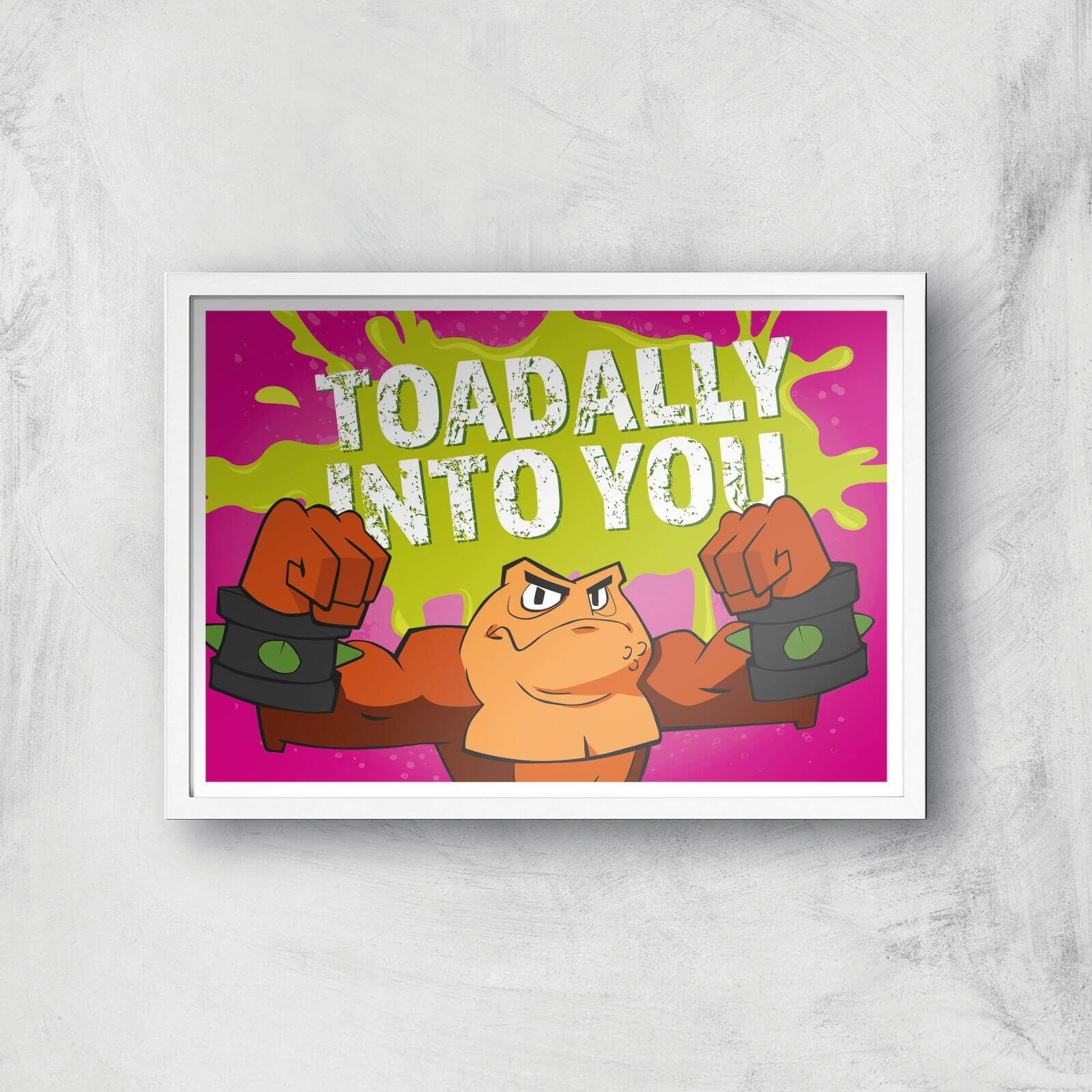 Battletoads Toadally Into You Art Print Giclee Art Print - A2 - White Frame