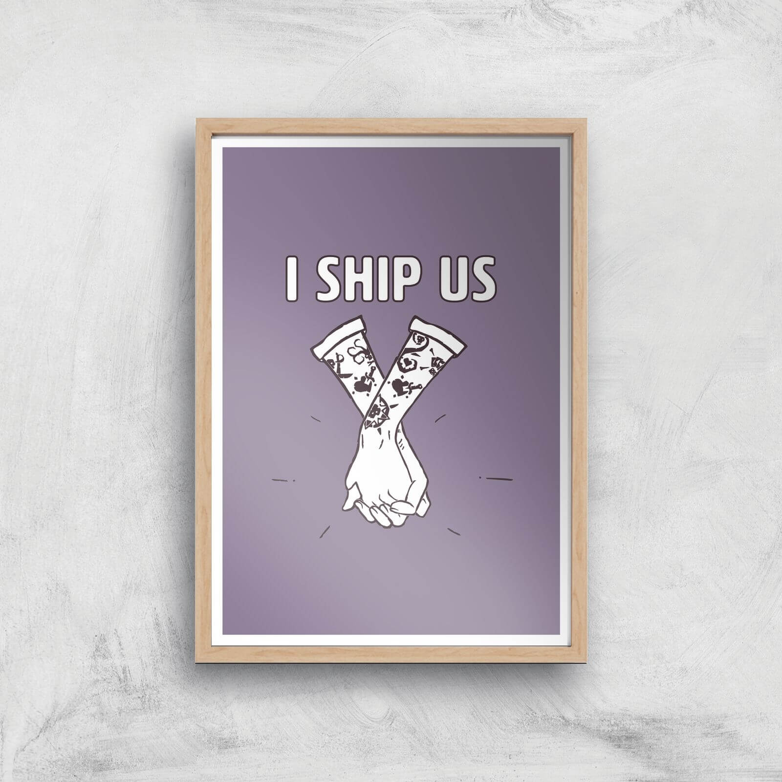 Sea Of Thieves I Ship Us Art Print Giclee Art Print - A2 - Wooden Frame