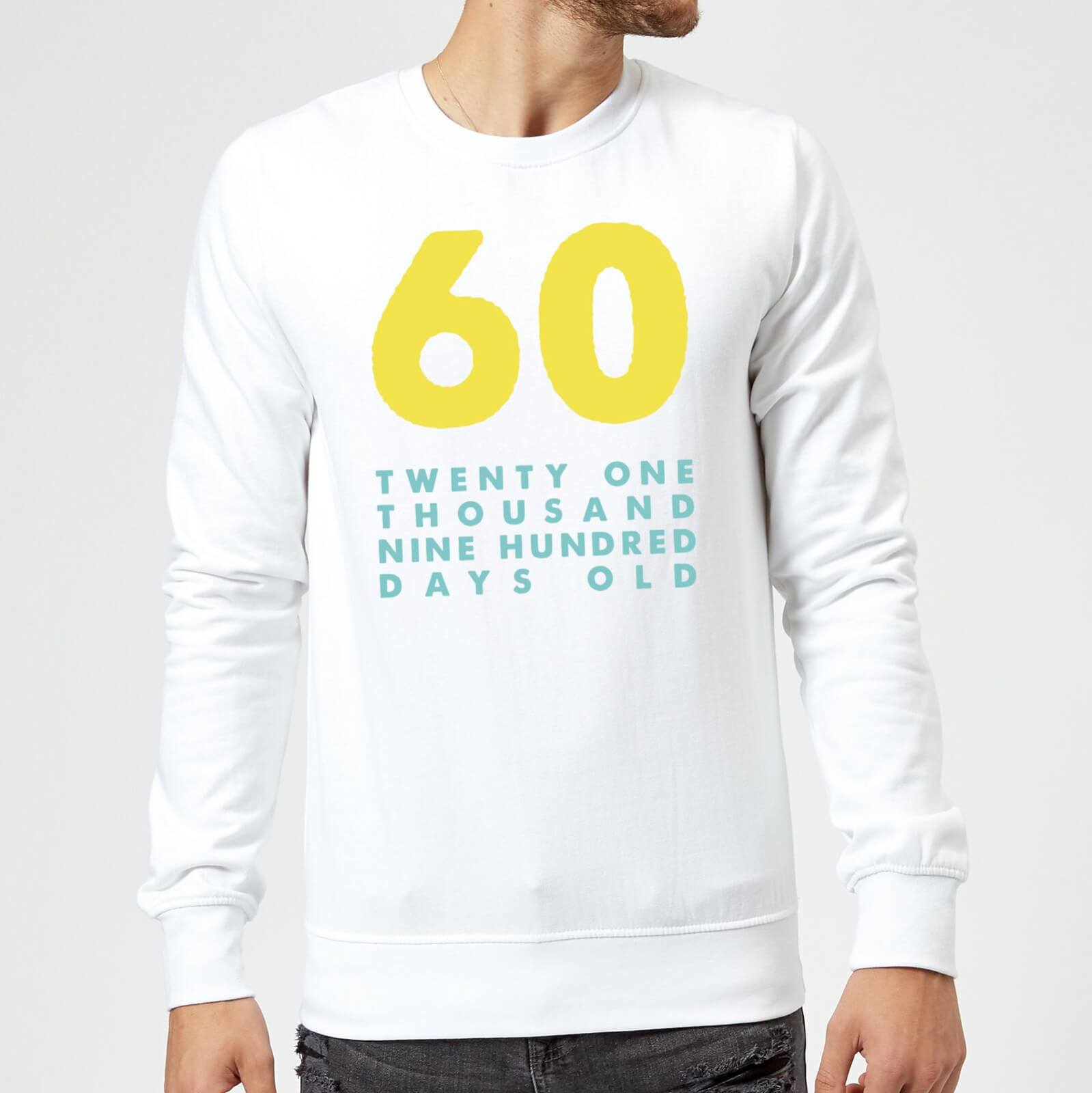 60 Twenty One Thousand Nine Hundred Days Old Sweatshirt - White - M - White