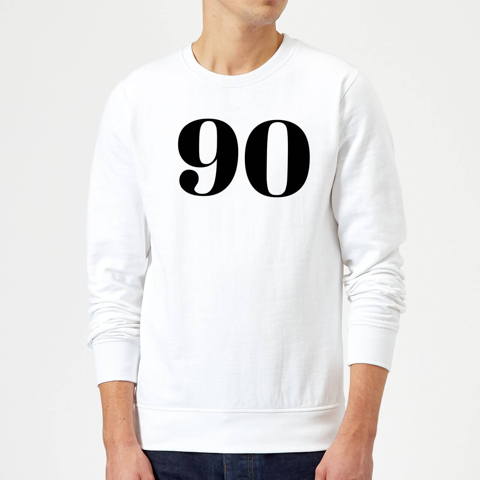 90 Sweatshirt - White - XXL - White