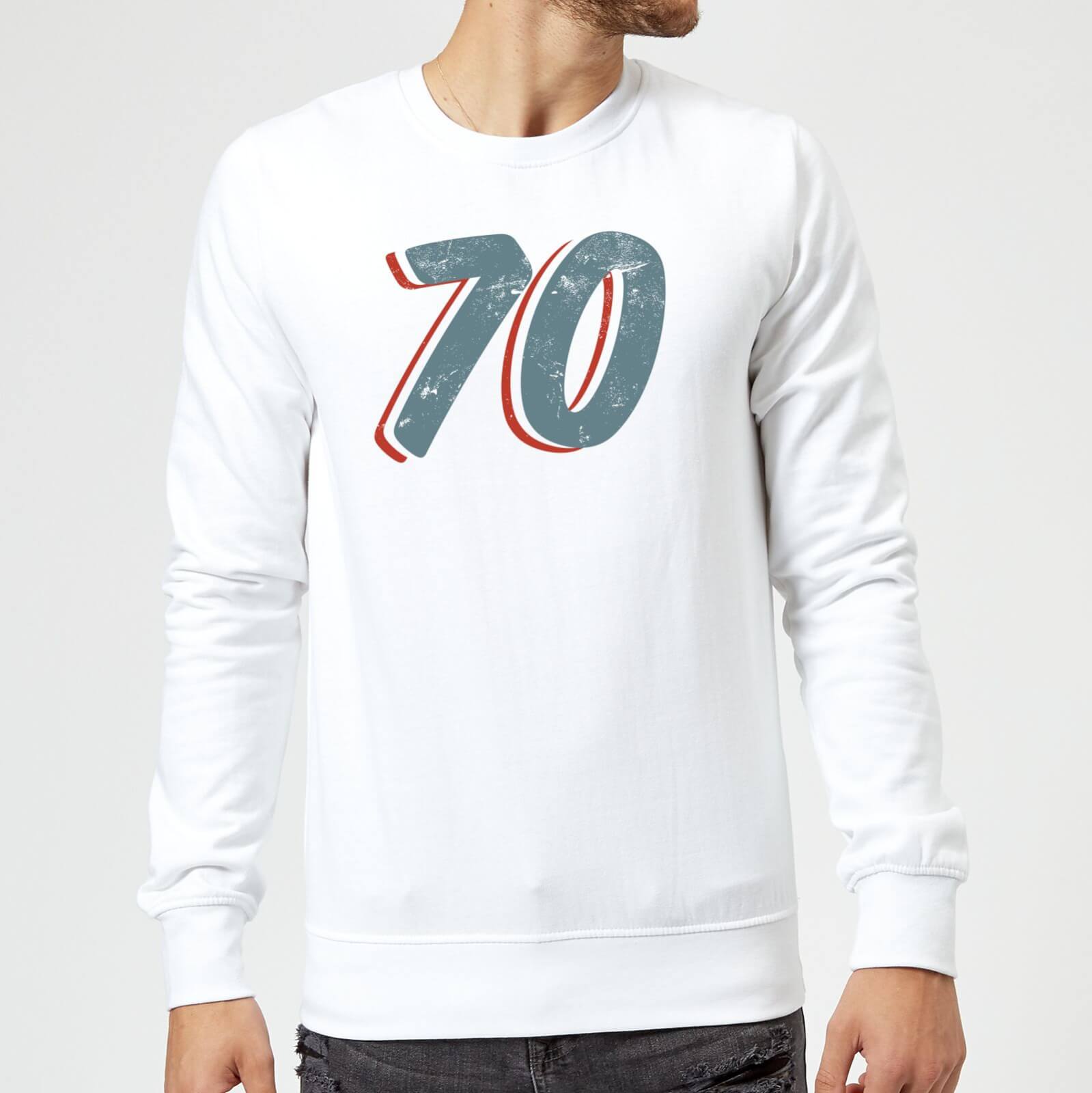 70 Distressed Sweatshirt - White - XXL - White