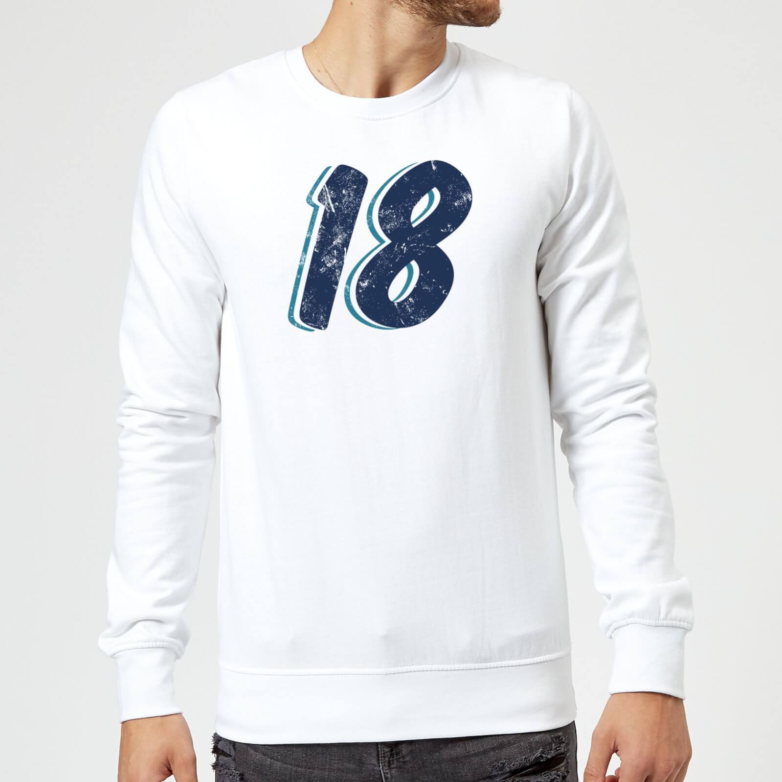 18 Distressed Sweatshirt - White - XXL - White