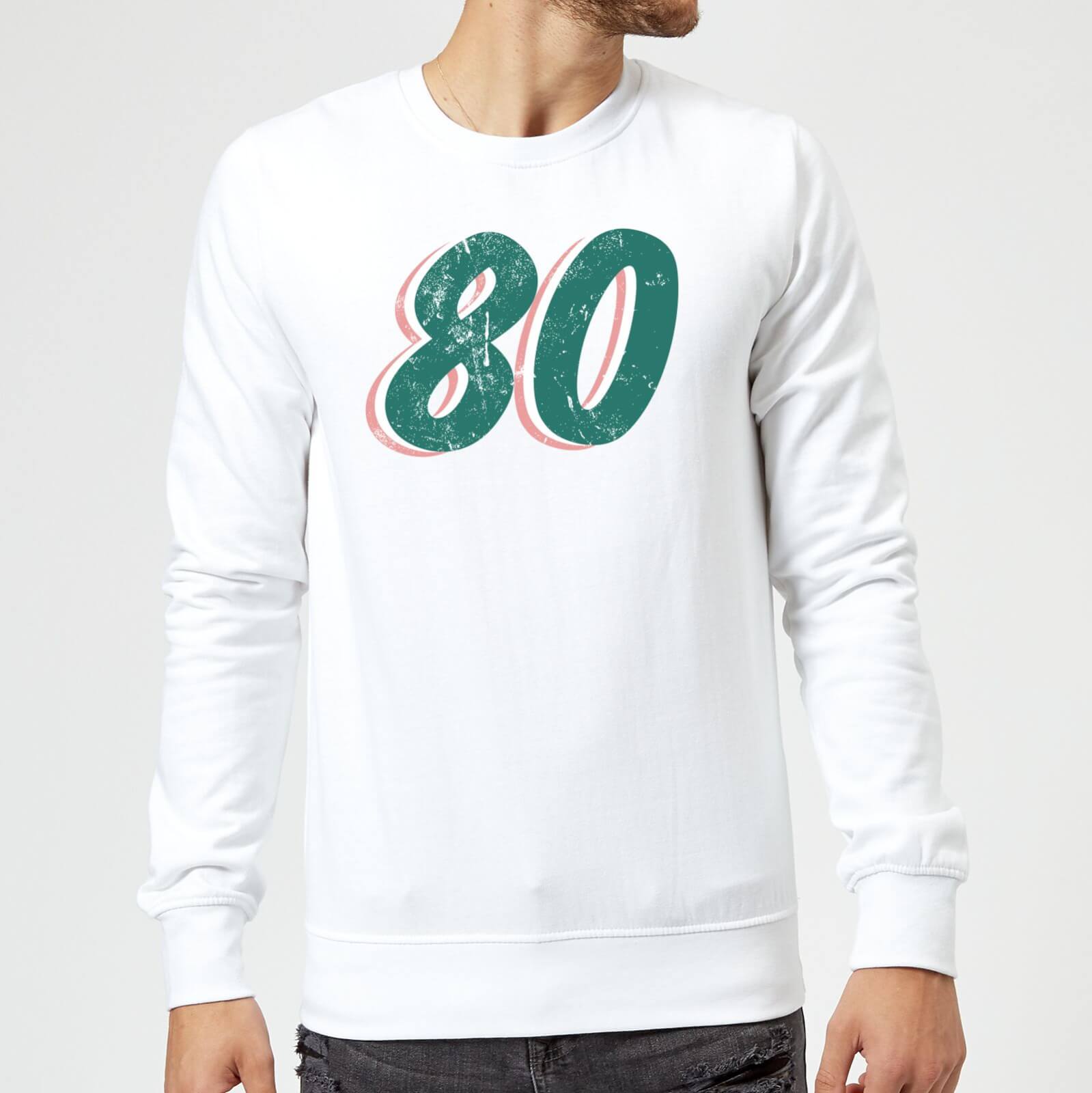 80 Distressed Sweatshirt - White - L - White