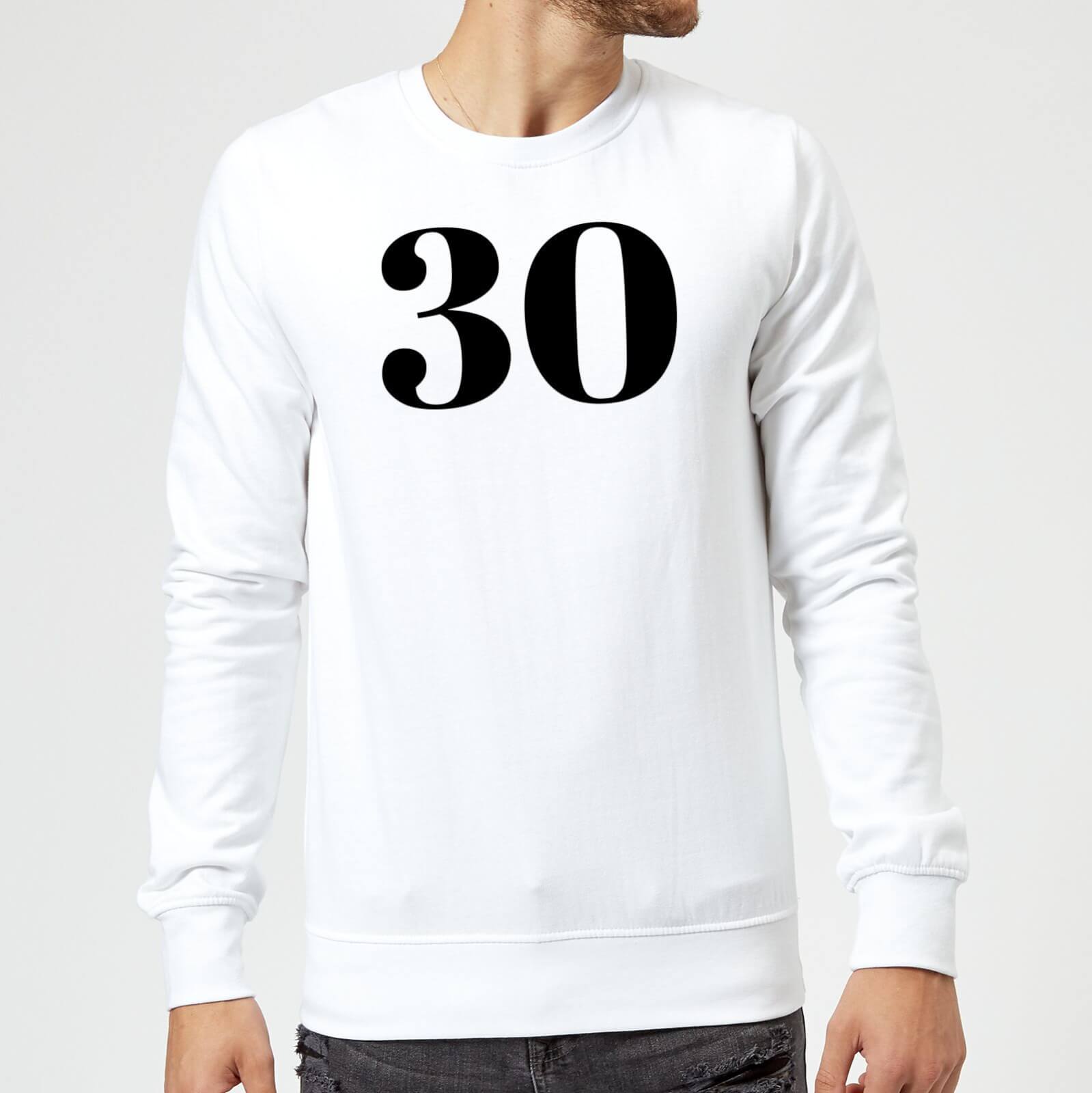 30 Sweatshirt - White - S - White
