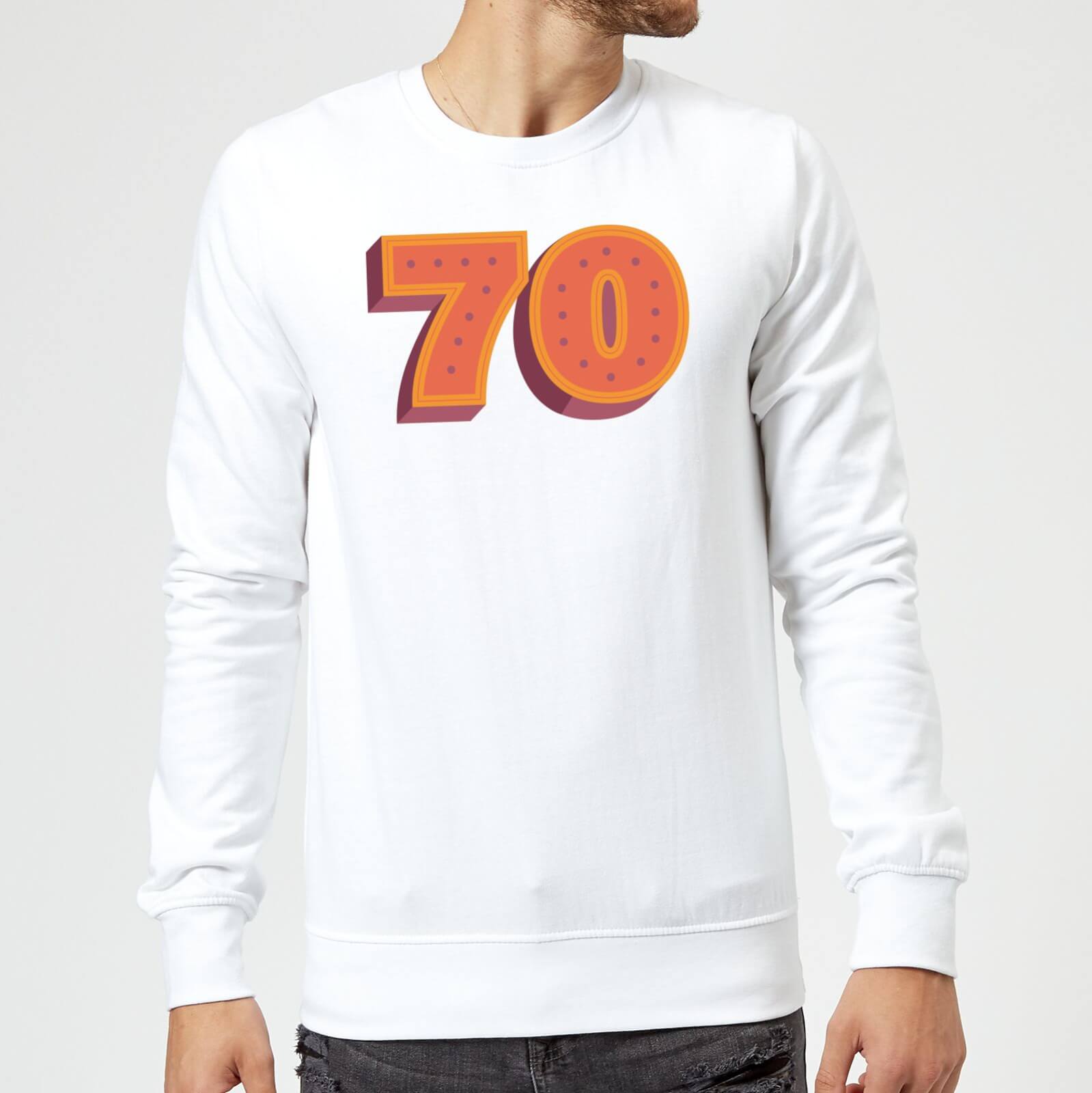 70 Dots Sweatshirt - White - XXL - White