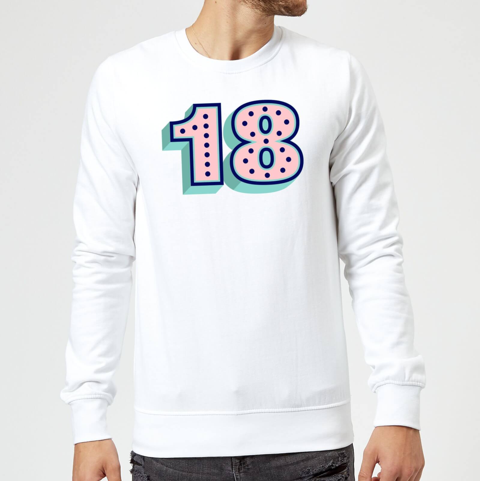18 Dots Sweatshirt - White - L - White