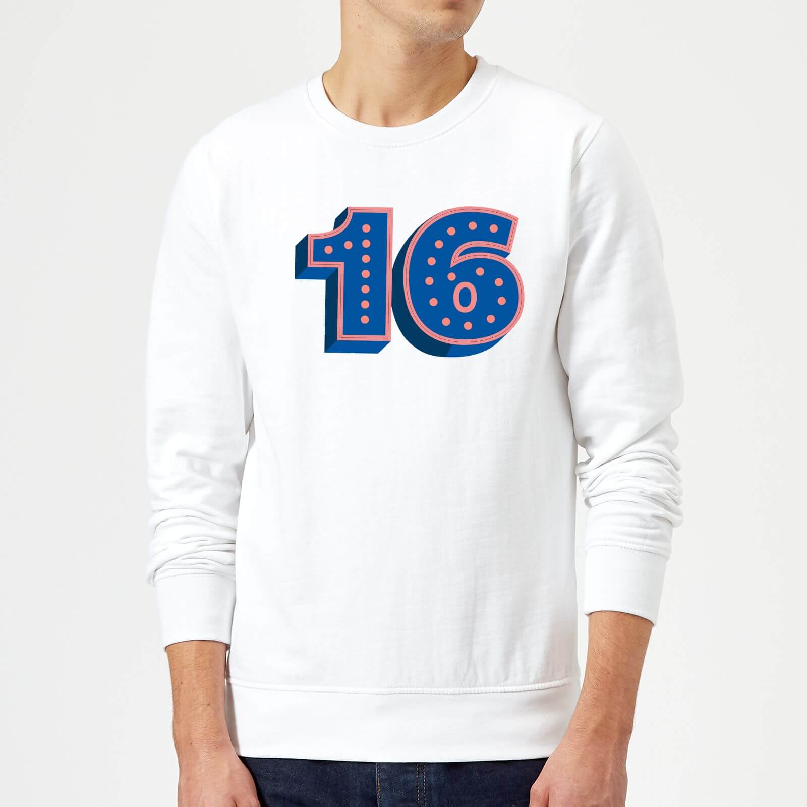 16 Dots Sweatshirt - White - S - White