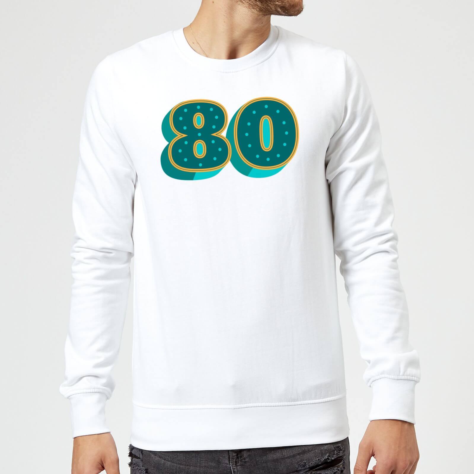 80 Dots Sweatshirt - White - S - White